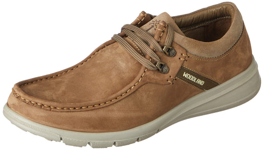 Woodland Men's Beige Leather Casual Shoe-8 UK (42 EU) (GC 3446119)