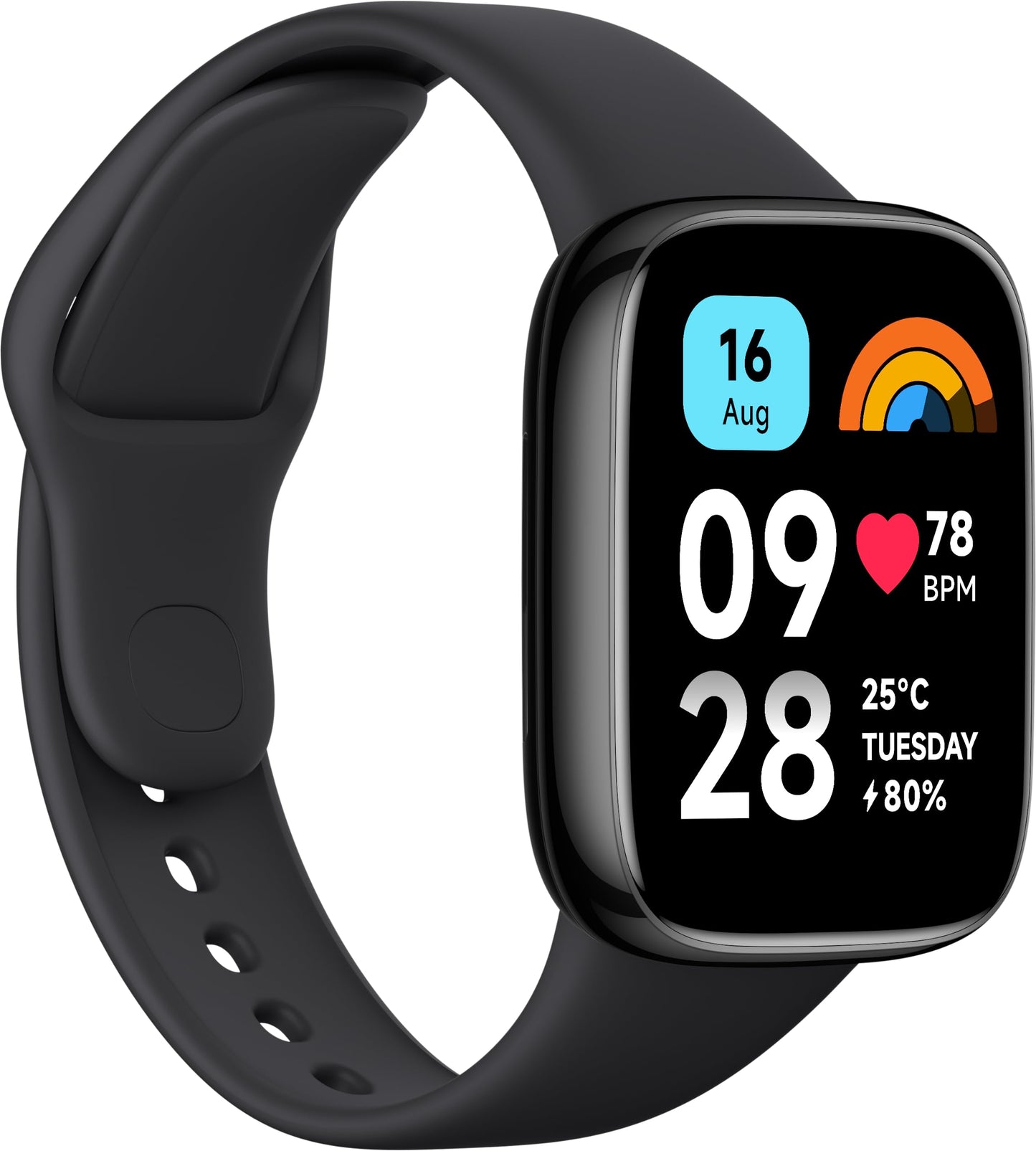 Redmi Smart Watch 3 Active Black| 1.83 Inch Big LCD Display, 5ATM Water Resistant, 12 Days Battery Life, GPS, 100+ Workout Mode, Heart Rate Monitor, Full Scale Fitness Tracking