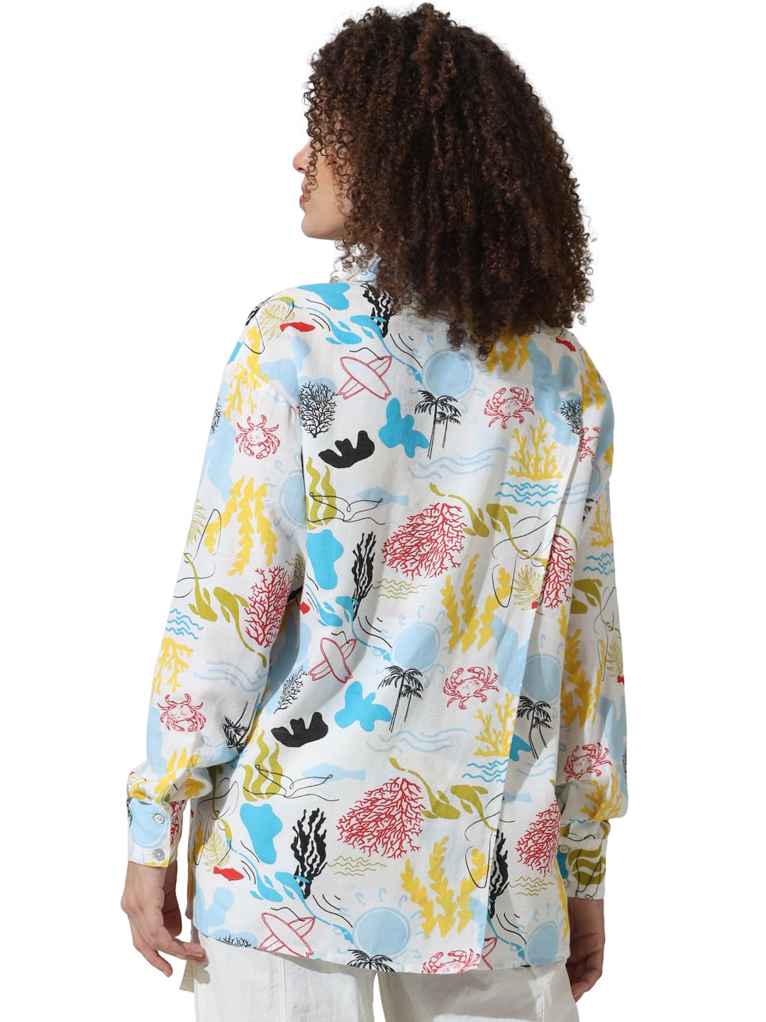 ONLY Women's Oversized Fit Shirt (15334455-Cloud Dancer_Cloud