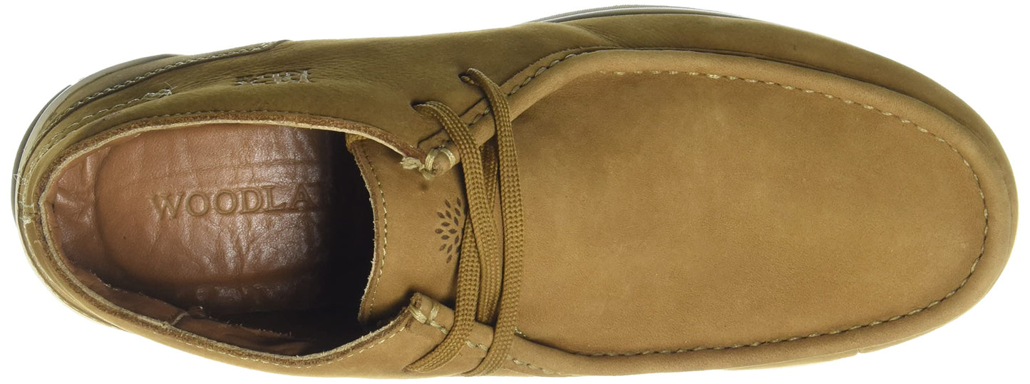 Woodland Men's Camel Leather Closed Shoe-8 UK (GC 3584119)
