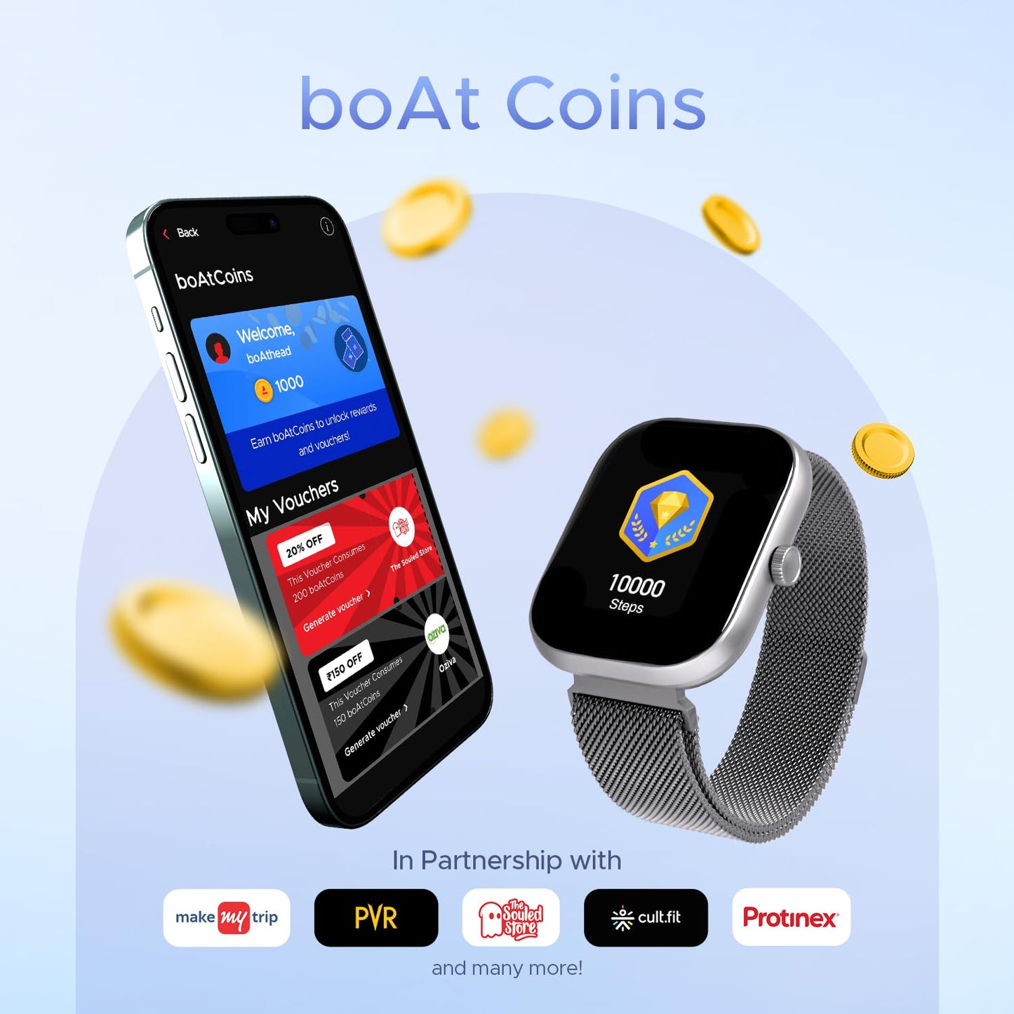 boAt Wave Sigma with 2.01" HD Display,Bluetooth Calling, Coins, DIY Watch Face Studio, 700+ Active Modes, HR&SpO2 Monitoring, Energy and Sleep Scores,IP67, Smart Watch for Men & Women(Silver Metal)