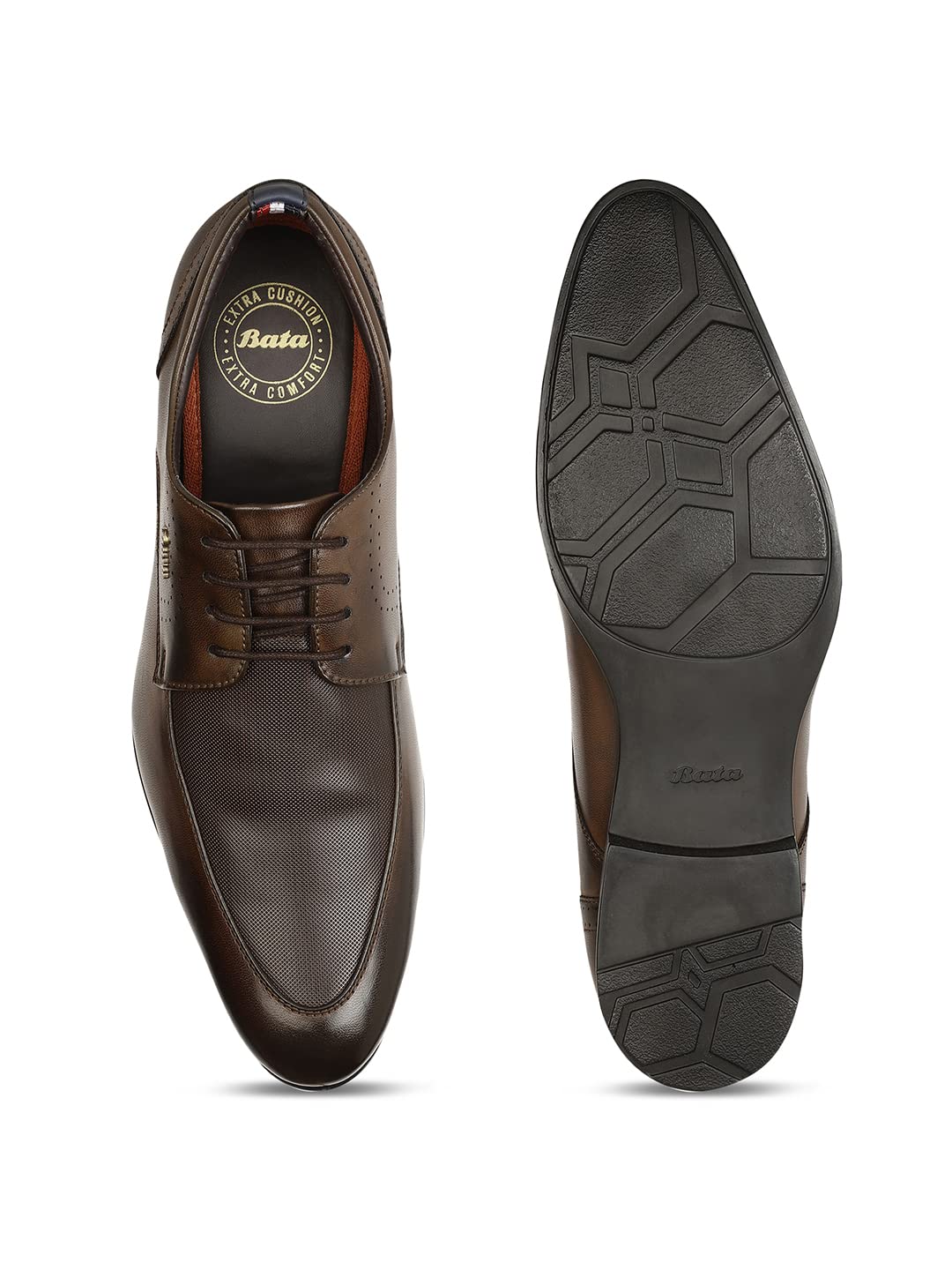 Men Hagrid Derby Brown Formal Shoe - 9 UK