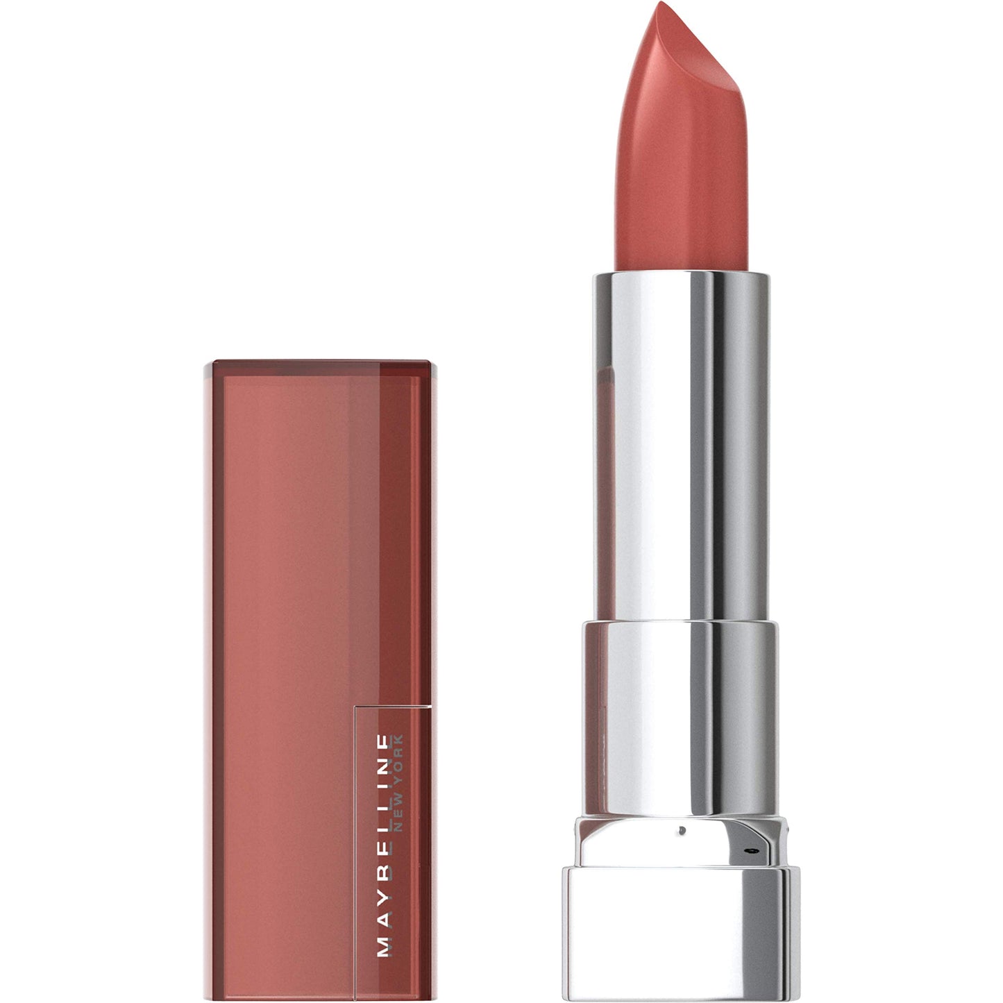 Maybelline Color Sensational Lipstick, Lip Makeup, Cream Finish, Hydrating Lipstick, Nude, Pink, Red, Plum Lip Color, Almond Hustle, 0.15 Oz. (Packaging May Vary)