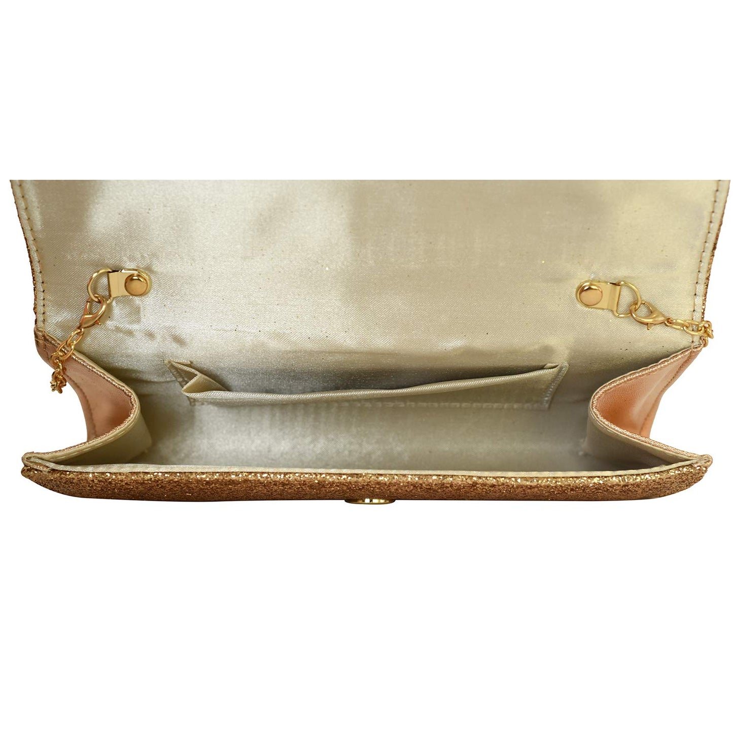 Lino Perros Golden Faux Leather Clutch