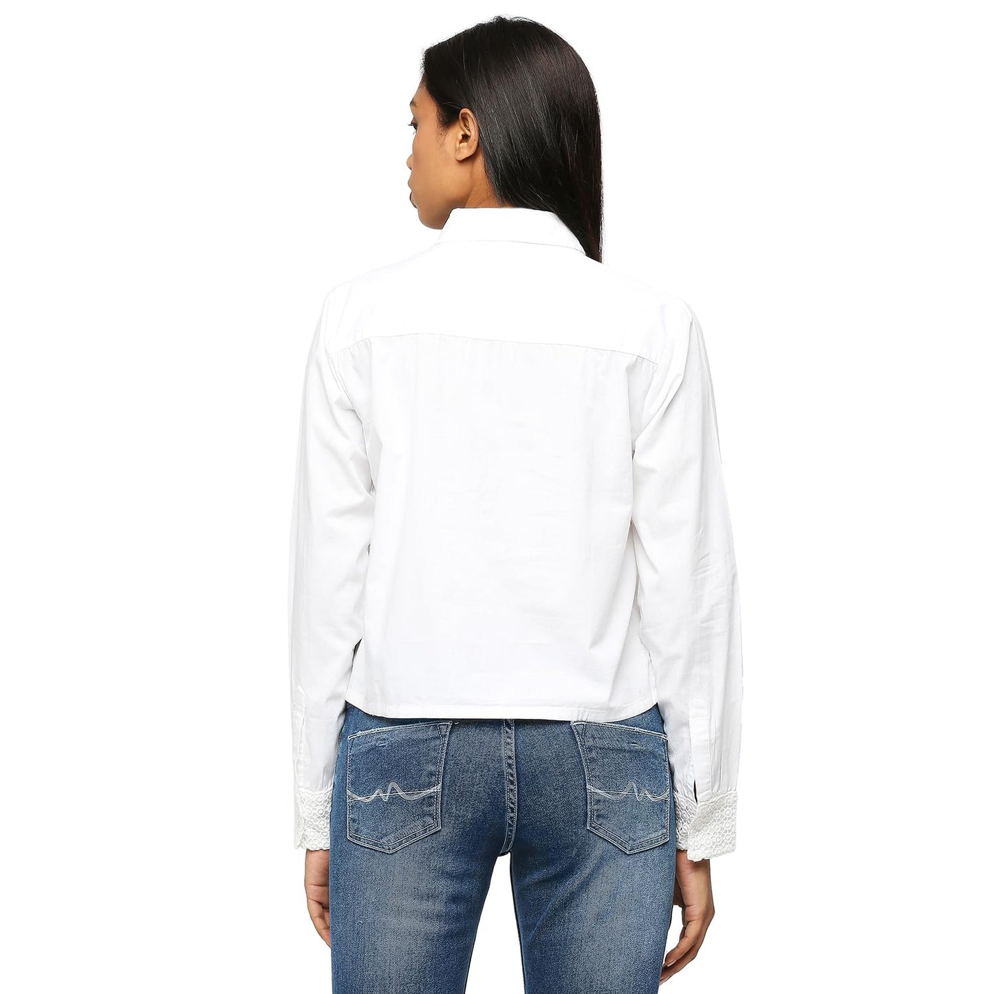 Pepe Jeans Women's Regular Fit Shirt (PL304742_White