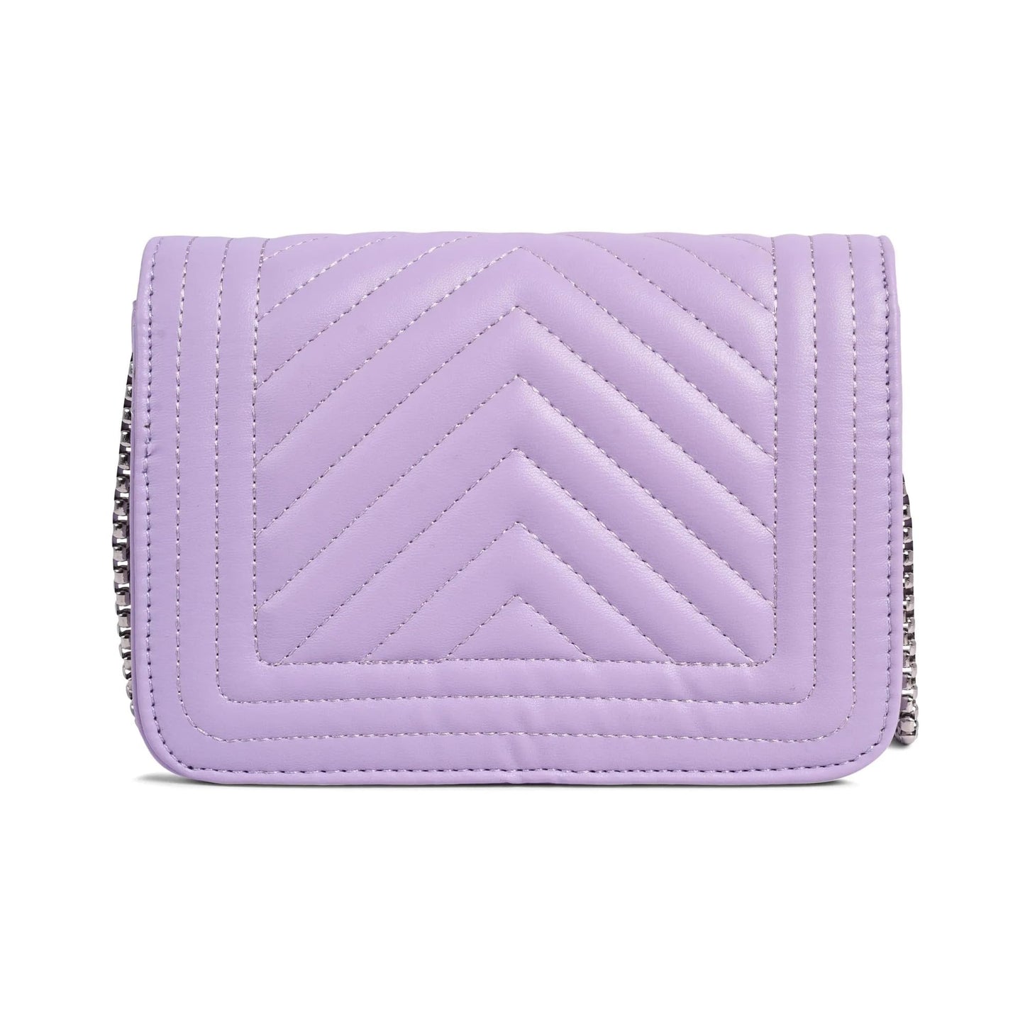 Lino Perros Womens Quilted Lavender Hand Bag