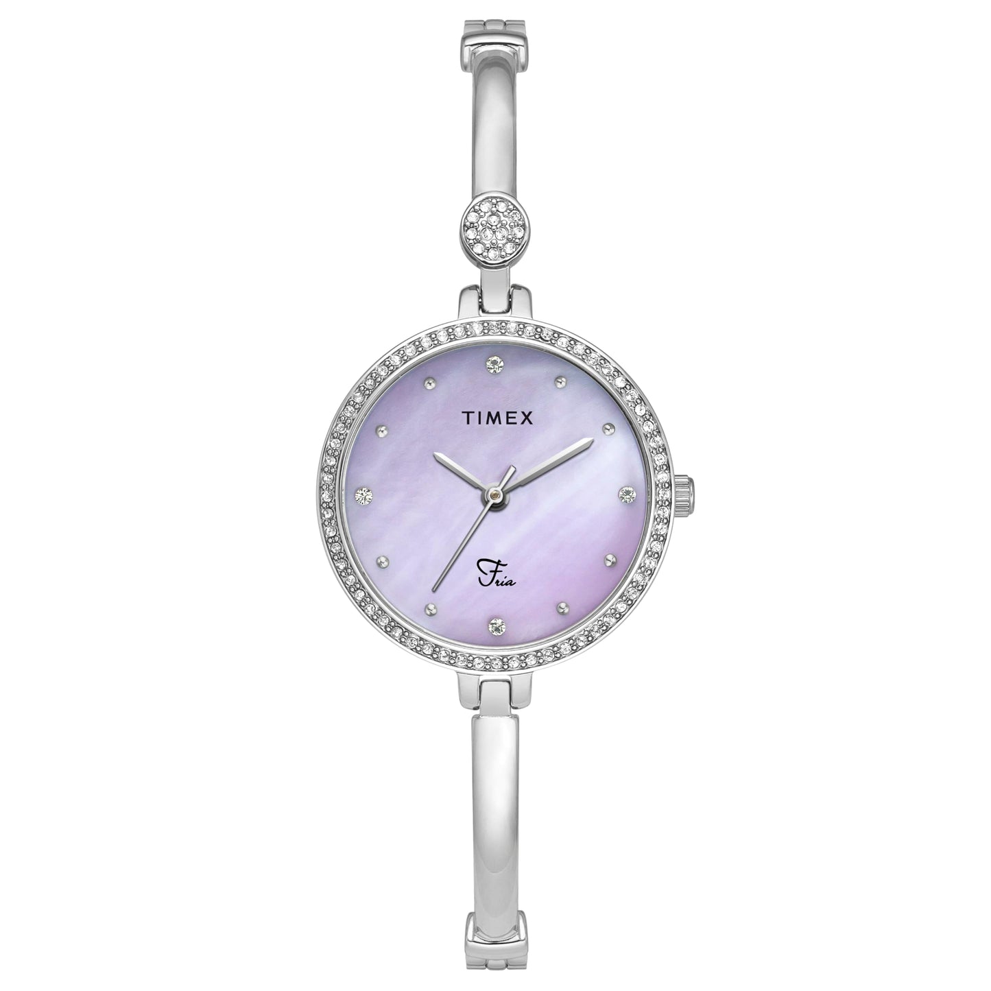 TIMEX Fria Women Purple Round Analog Brass Dial Watch- TWEL18400