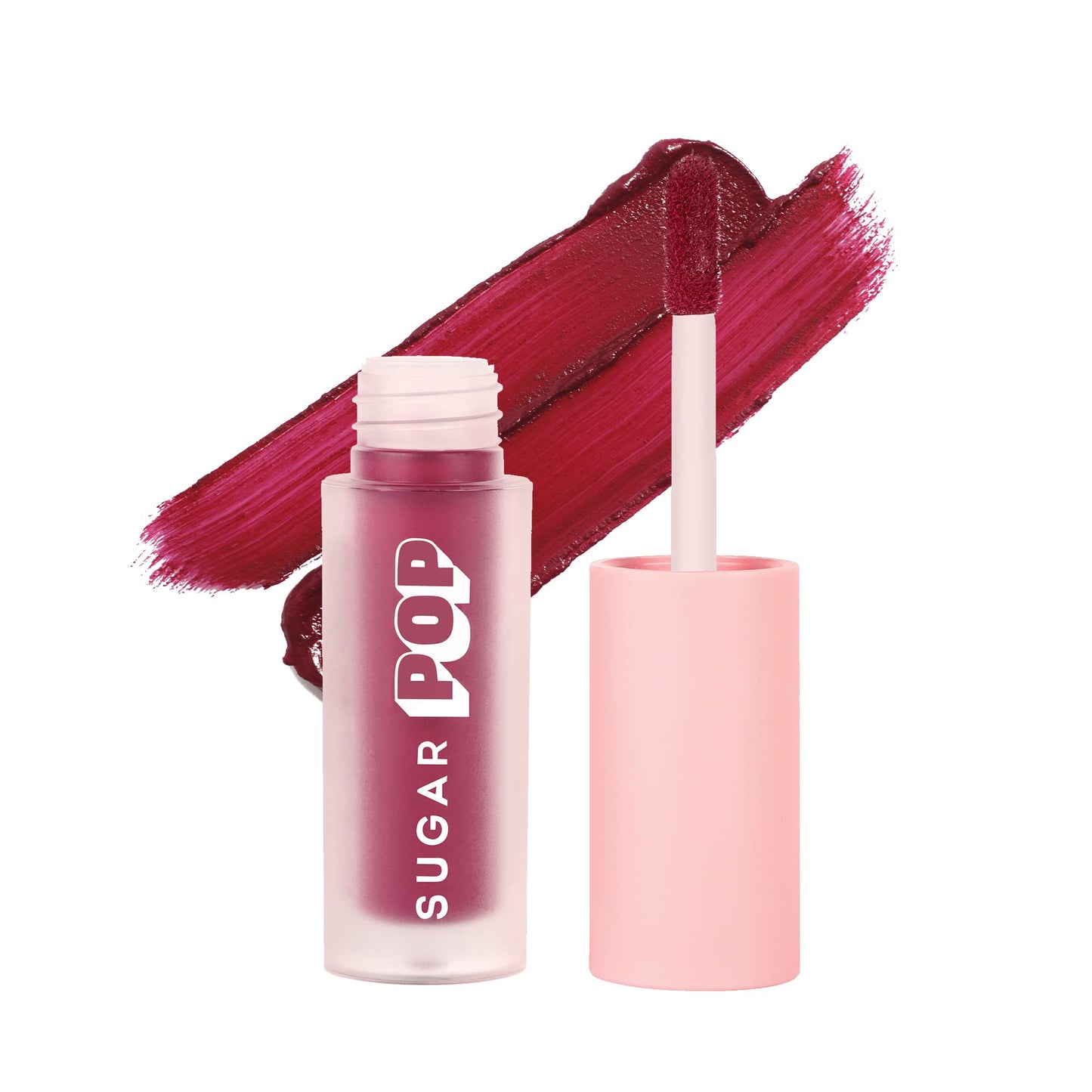 SUGAR POP Matte Mousse - 04 Red Velvet (Red) - 3.2 ml - Ultra-creamy, Rich Pigment, Water-resistant, Lightweight, Lasts up to 8 to 10 hours l Liquid Lipstick