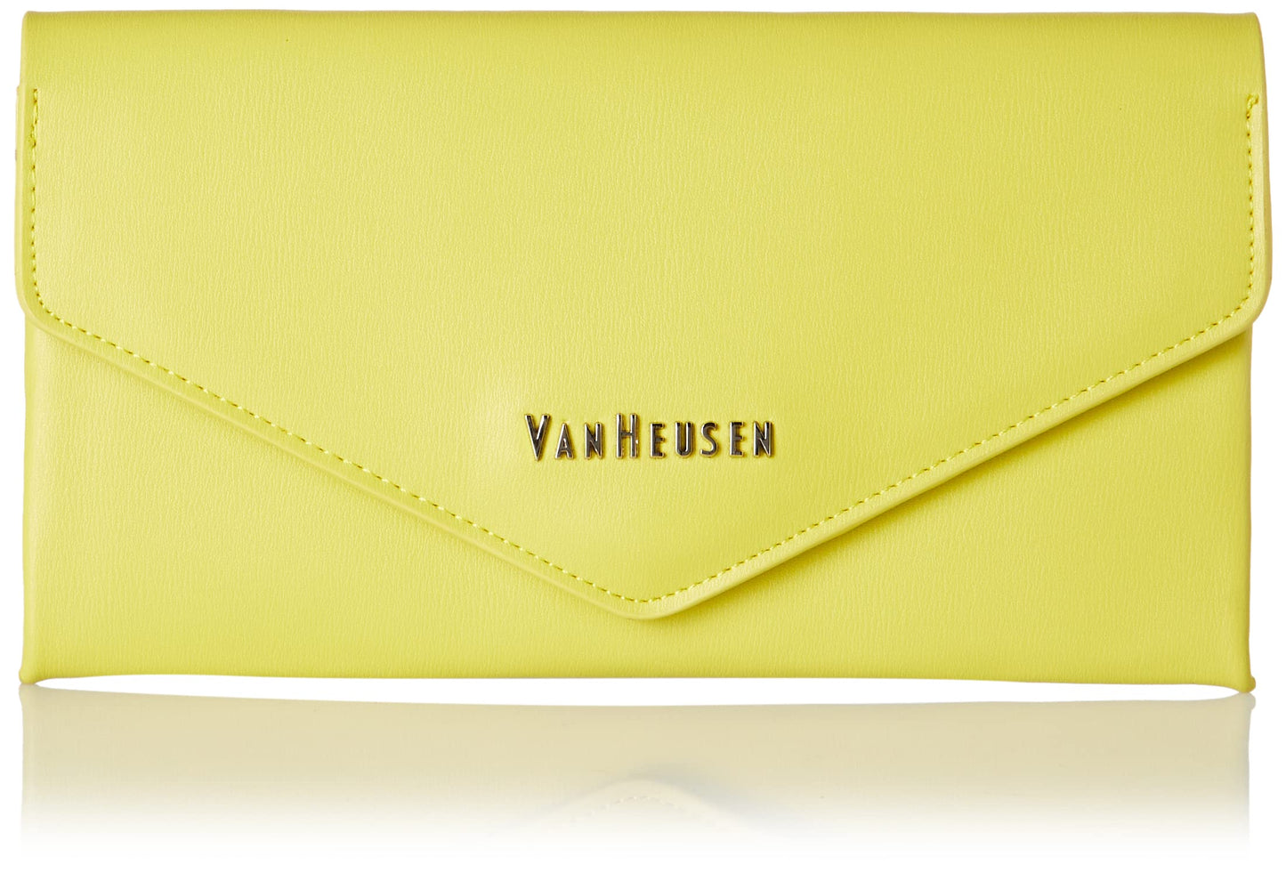 Van Heusen Women's Yellow Wallet-Solid V Flap