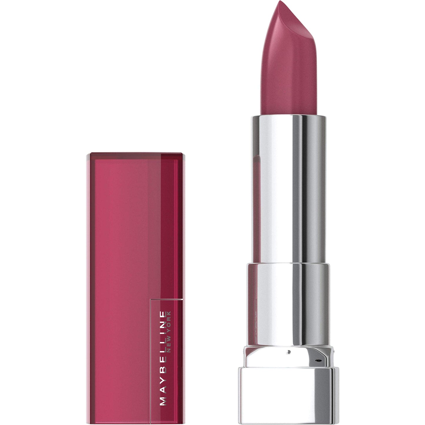 Maybelline Color Sensational Lipstick, Lip Makeup, Cream Finish, Hydrating Lipstick, Nude, Pink, Red, Plum Lip Color, Rose Embrace, 0.15 Oz. (Packaging May Vary)