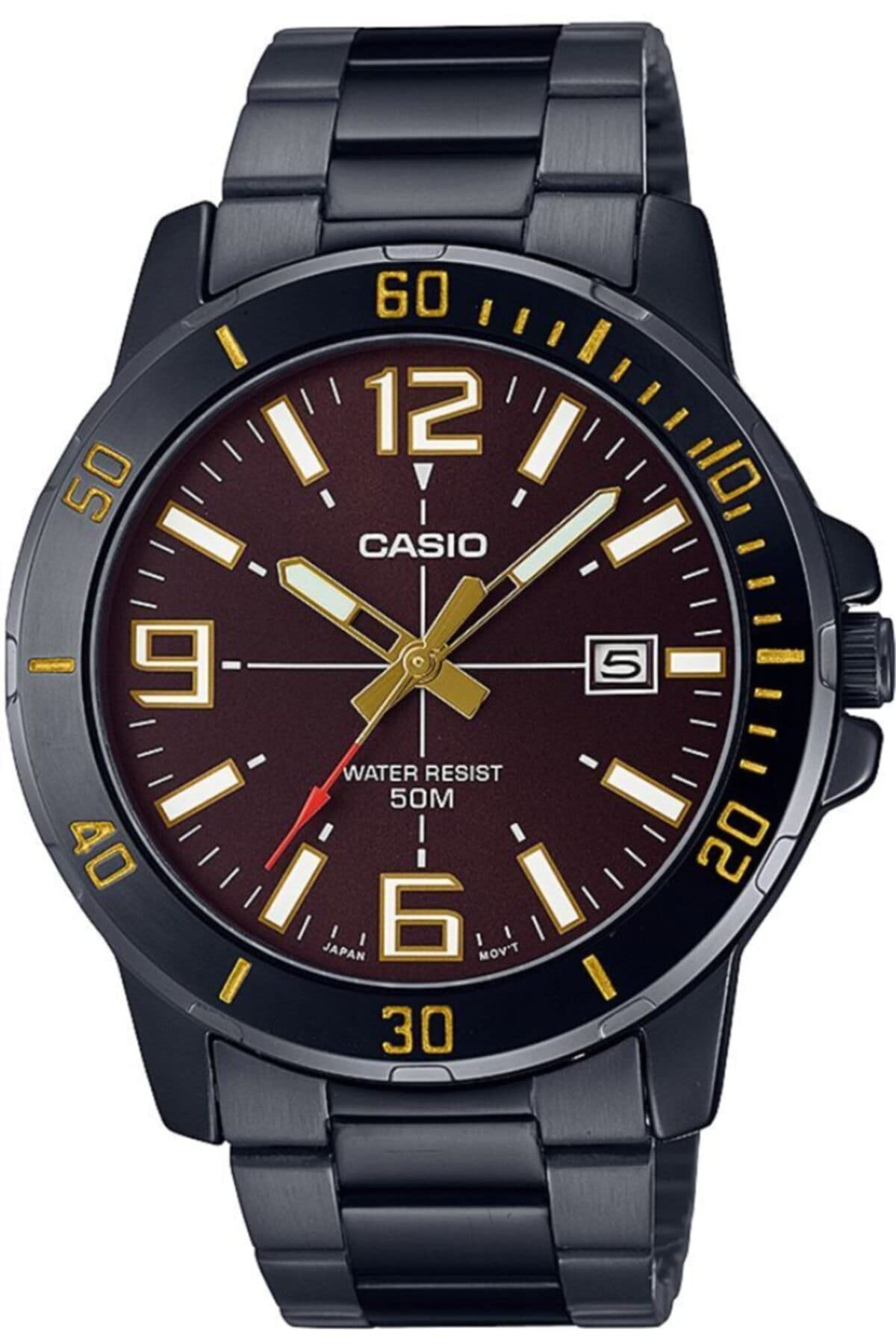 Casio Analog Brown Dial Men's Watch-MTP-VD01B-5BVUDF