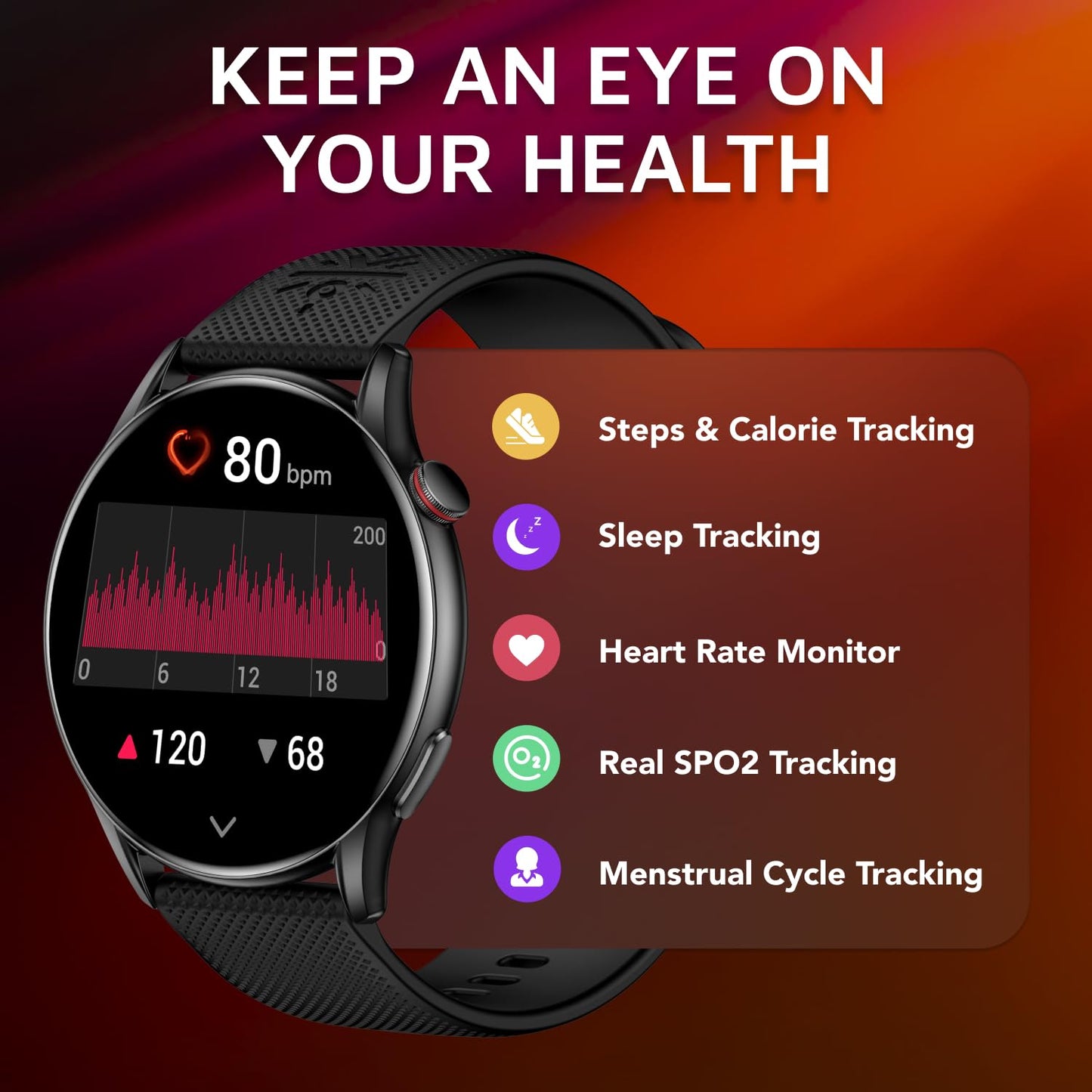 Cult.Sport Ace XR 1.43" Super Retina Amoled Display,466 * 466 Resolution, 850 NITS Peak Brightness, BT Calling, Health Tracking (Black Silicone Strap)