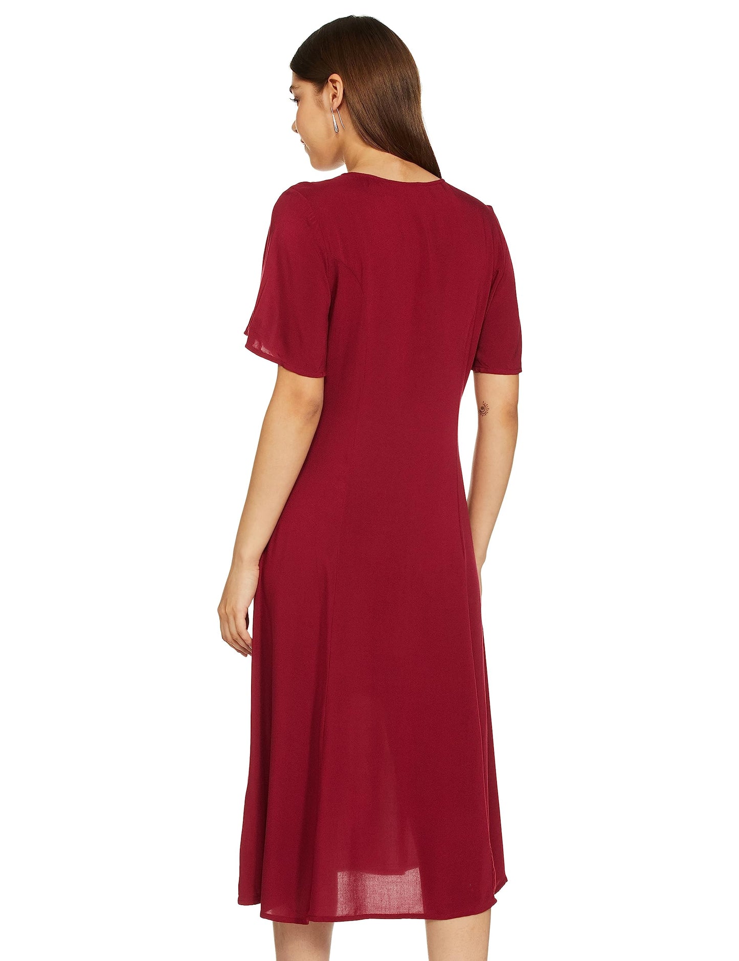 Levi's Women's Viscose Classic Maxi Casual Dress (A5139-0001_Red