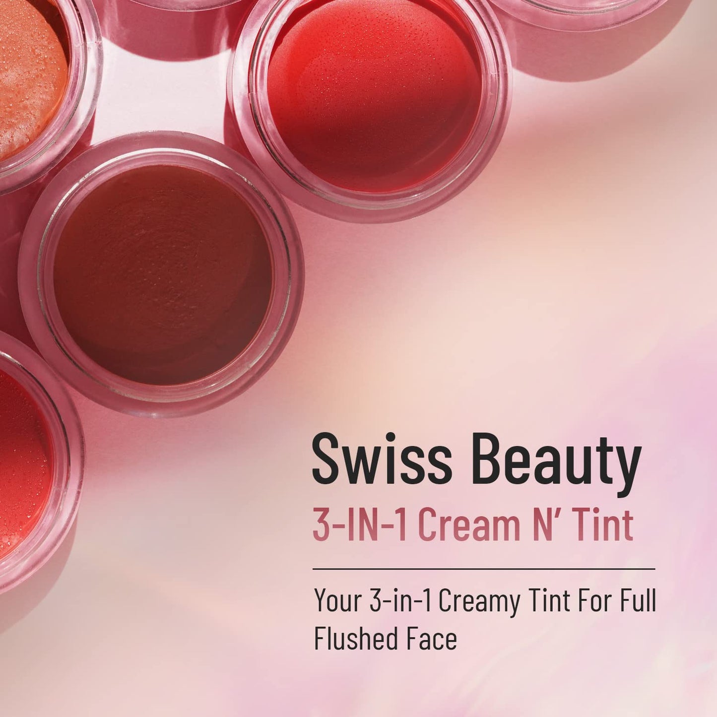 Swiss Beauty Lip, Cheek And Eyeshadow Tint With Goodness Of Vitamin E And Olive Oil | Natural Flushing Glow | Long Lasting Nourishment | Sls & Paraben Free | Shade - Stawberry Sizzle, 8Gm|