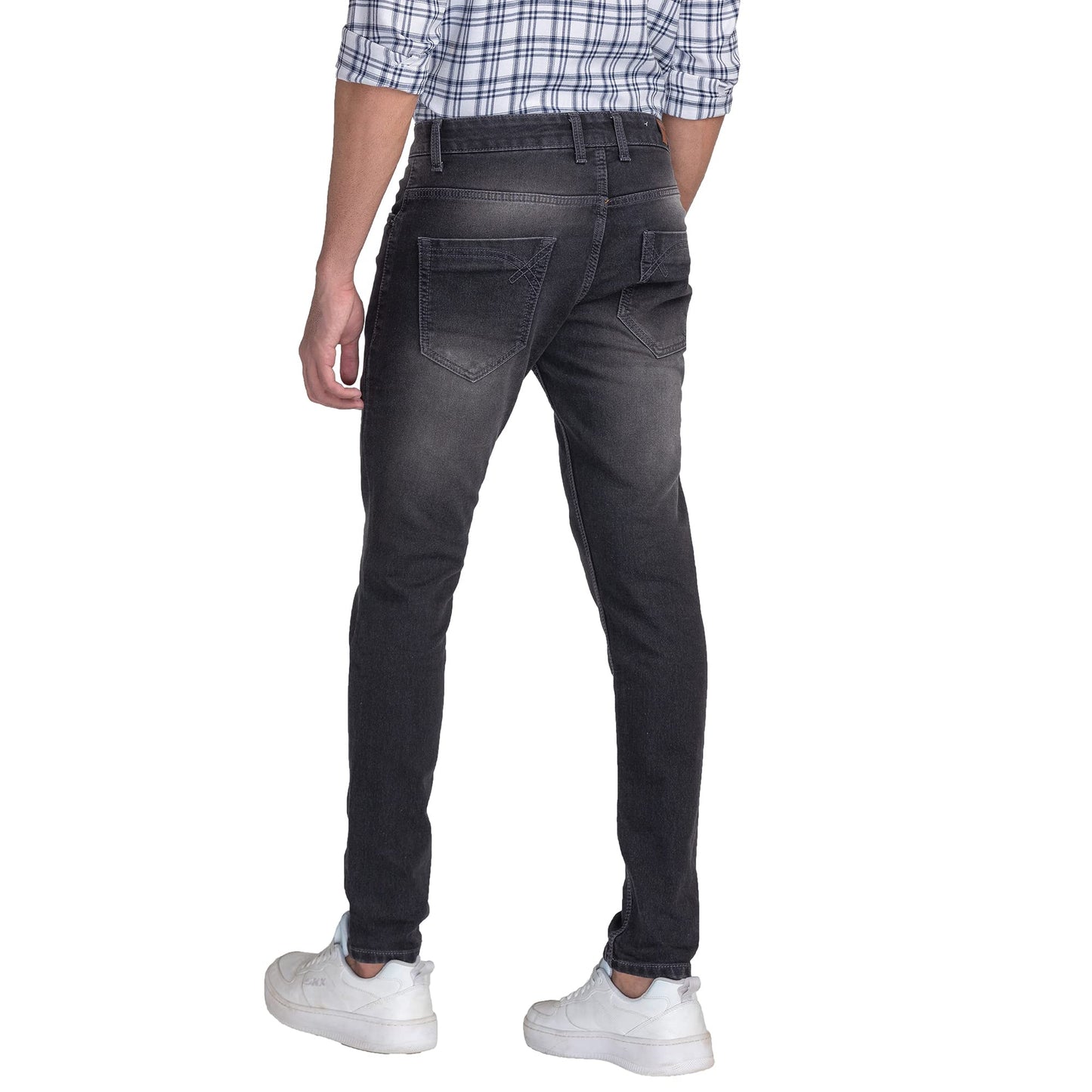Giordano Men's Slim Fit Stretchable Jeans Black