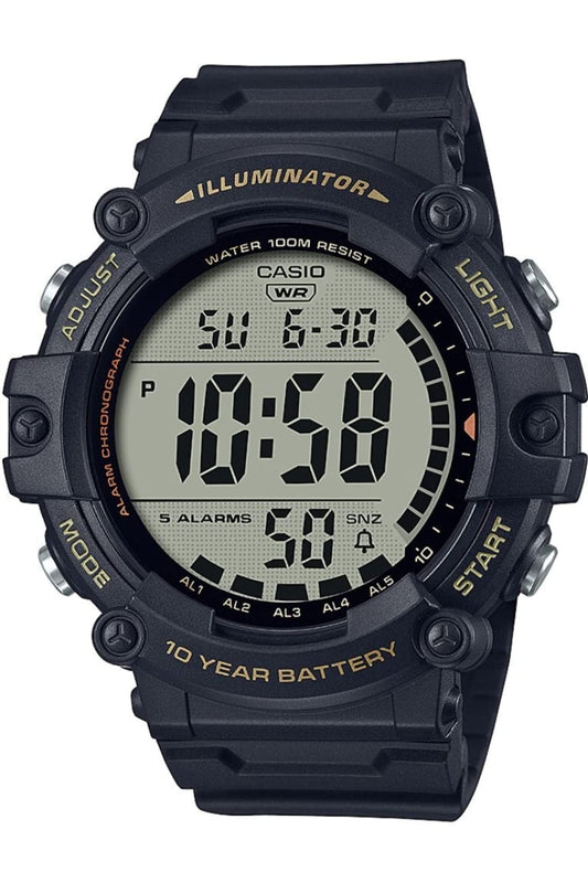 Casio Digital Black Dial Men's Watch-AE-1500WHX-1AVDF