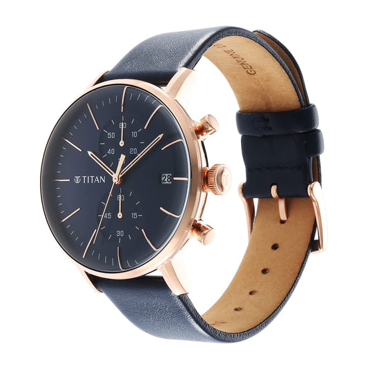 Titan Analog Blue Dial Men's Watch-90146WL01/NR90146WL01