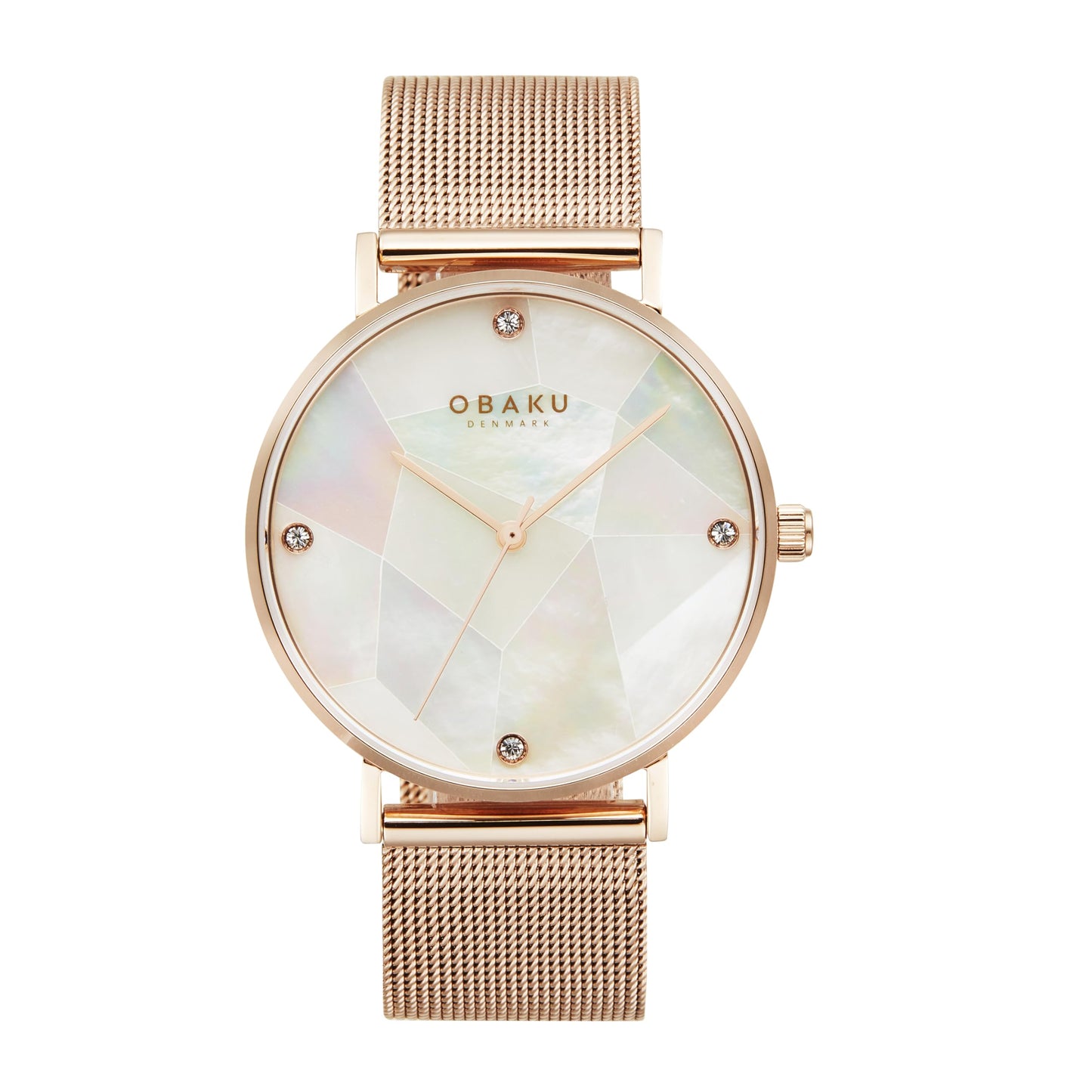 Obaku Analog White Dial Women's Watch-V268LXVWMV