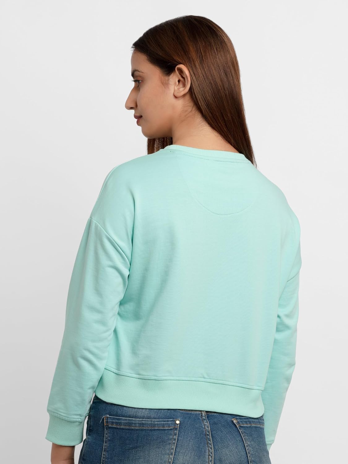 Status Quo Womens Printed Lightweight Sweatshirt SEA Green