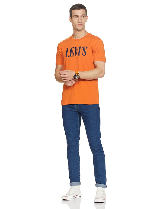 Levi's Men's Regular T-Shirt (16960-0806_Burnt Orange S)