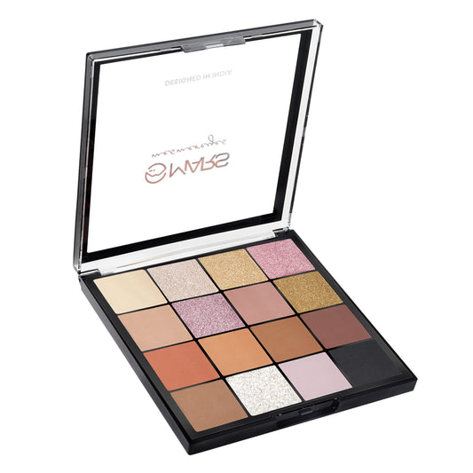 Mars 16 Color Ultra Pigmented Mesmereyes Eyeshadow Palette Multicolor, 20.8g (EP17-02) Matte & Shimmery Finish