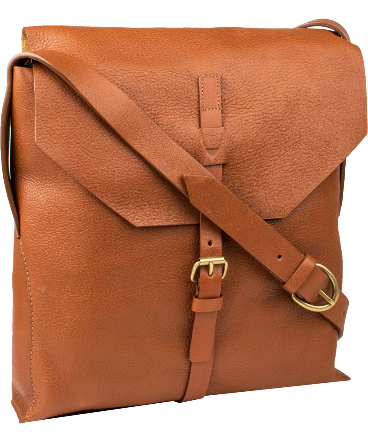 Hidesign Leather 26 cms Brown Messenger Bag (Bridges 02)