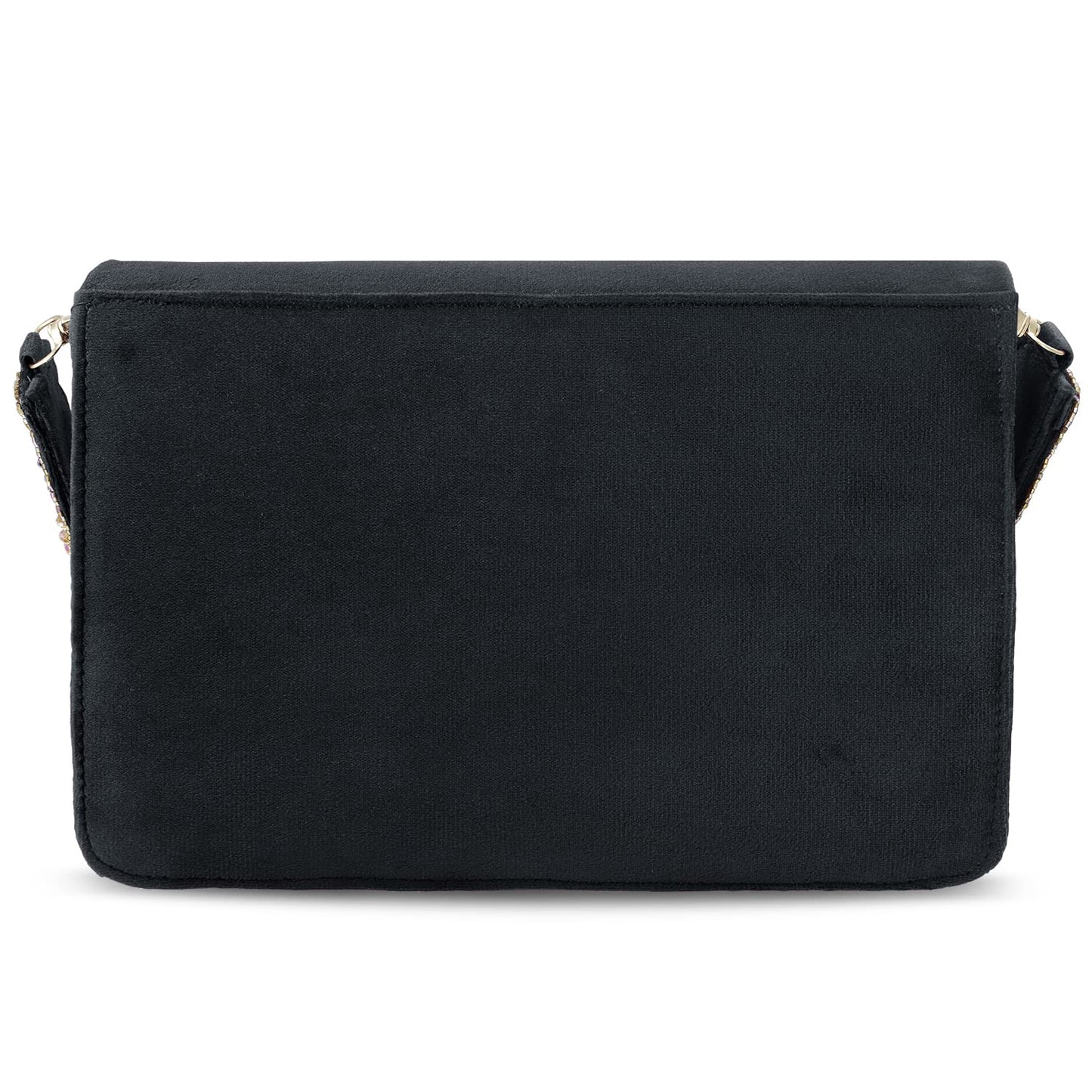 Peora Black Clutch Purses for Women Handmade Evening Handbags Bridal Clutch