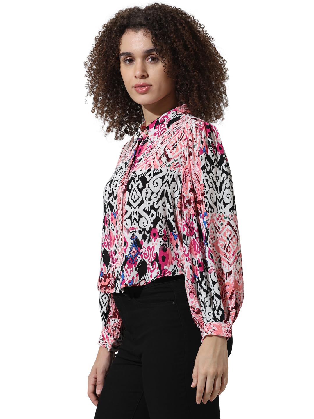 ONLY Women's Relaxed Fit Shirt (15329016- Rhododendron