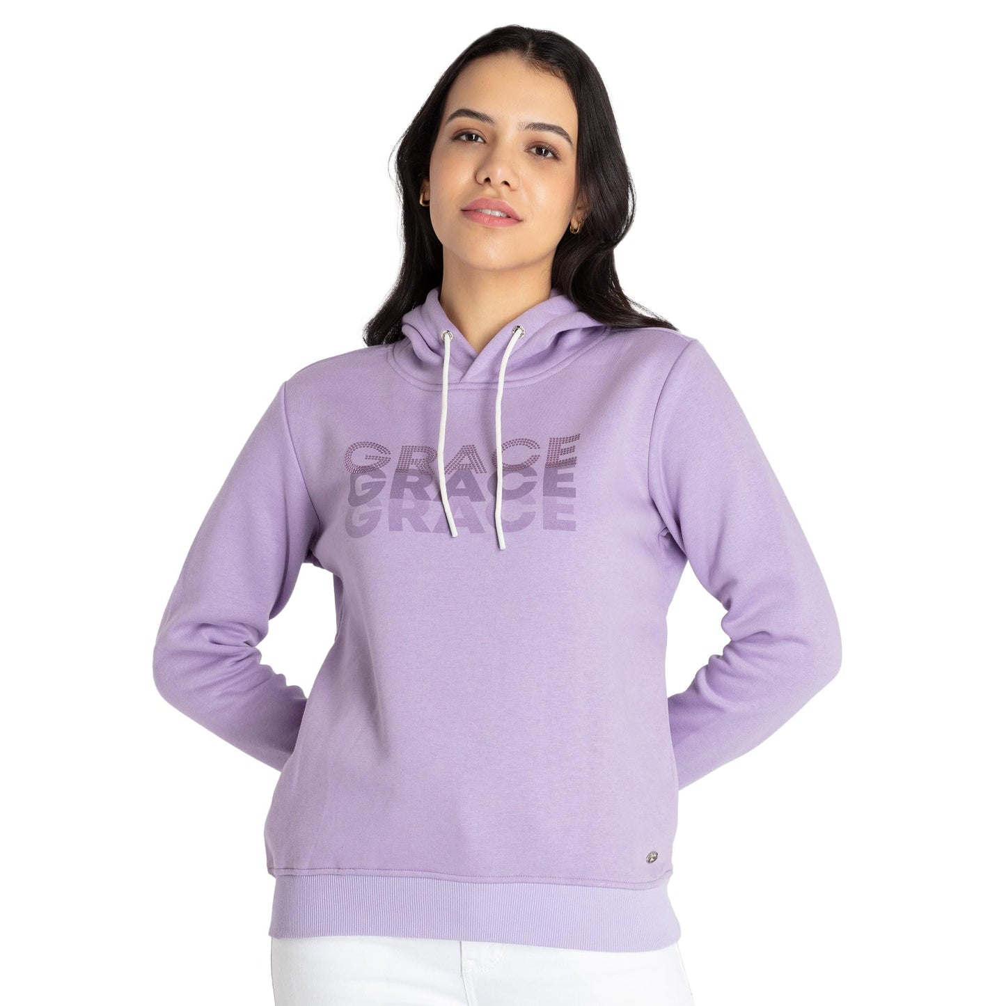 Status Quo Womens Printed Hooded Sweatshirt