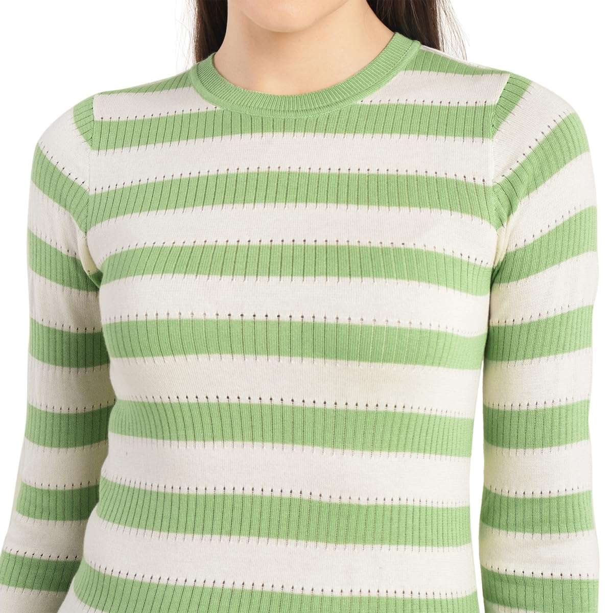 Levi's Women's Cotton Blend Casual Sweater (A7864-0000_Green