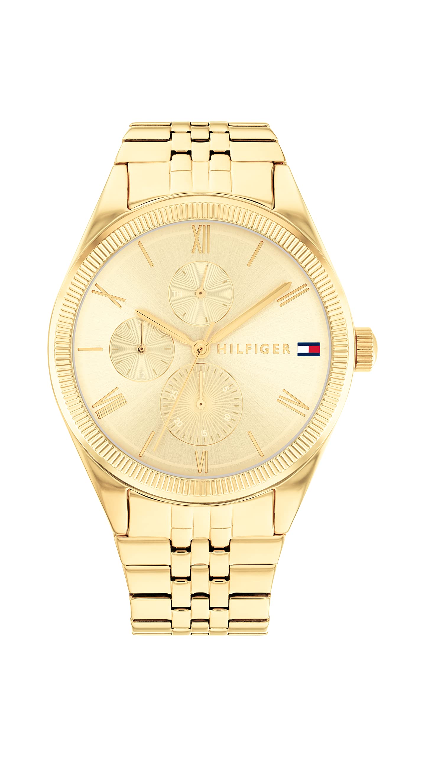 Tommy Hilfiger Analog Yellow Dial Women's Watch