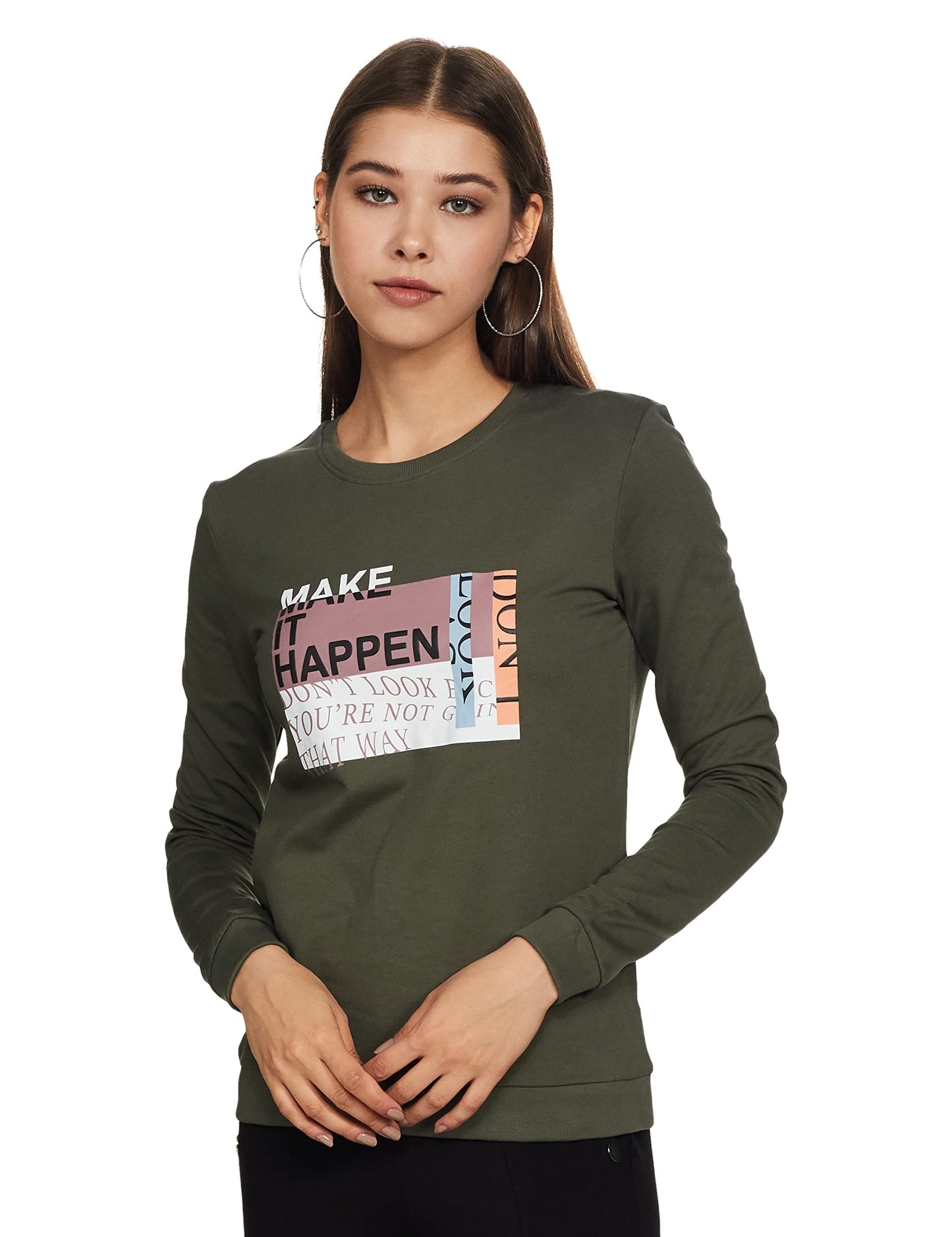 Max Women Sweatshirt Olive Green