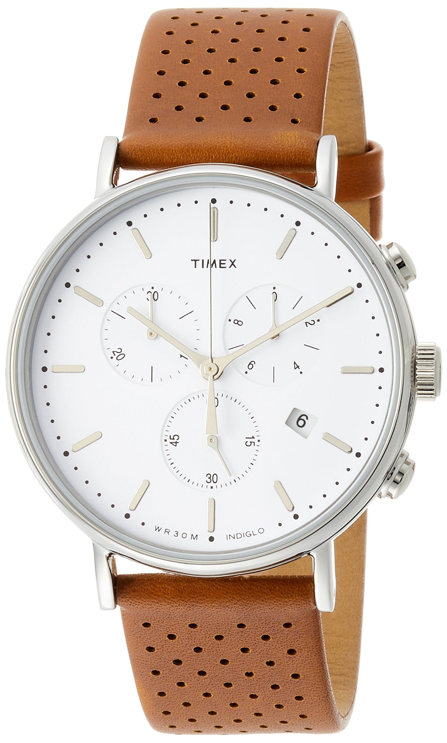 TIMEX Multifunctonal Men's Analog White Dial Coloured Quartz Watch, Round Dial with 41 mm Case Width - TW2R26700UJ