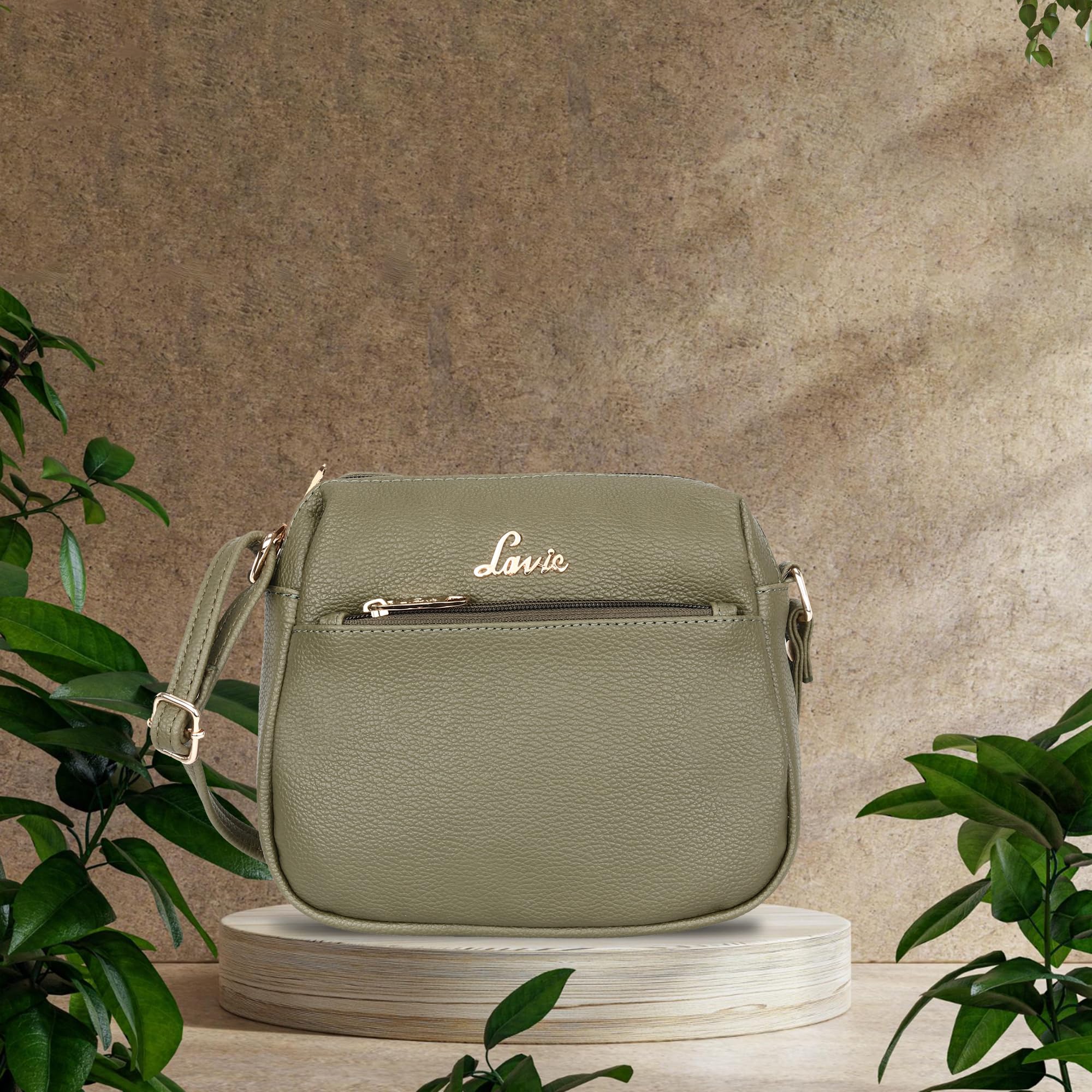 Lavie olive green online bag