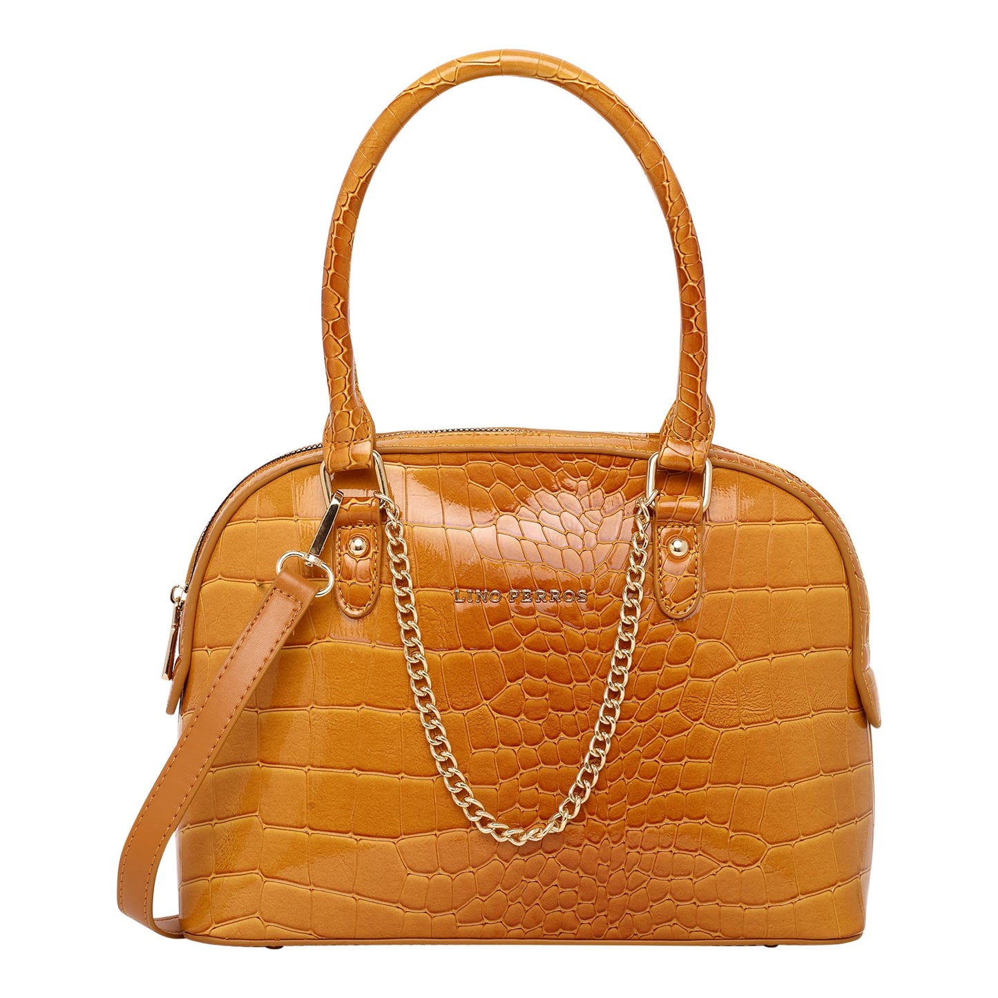 Lino Perros Women's Tan Satchel Bag