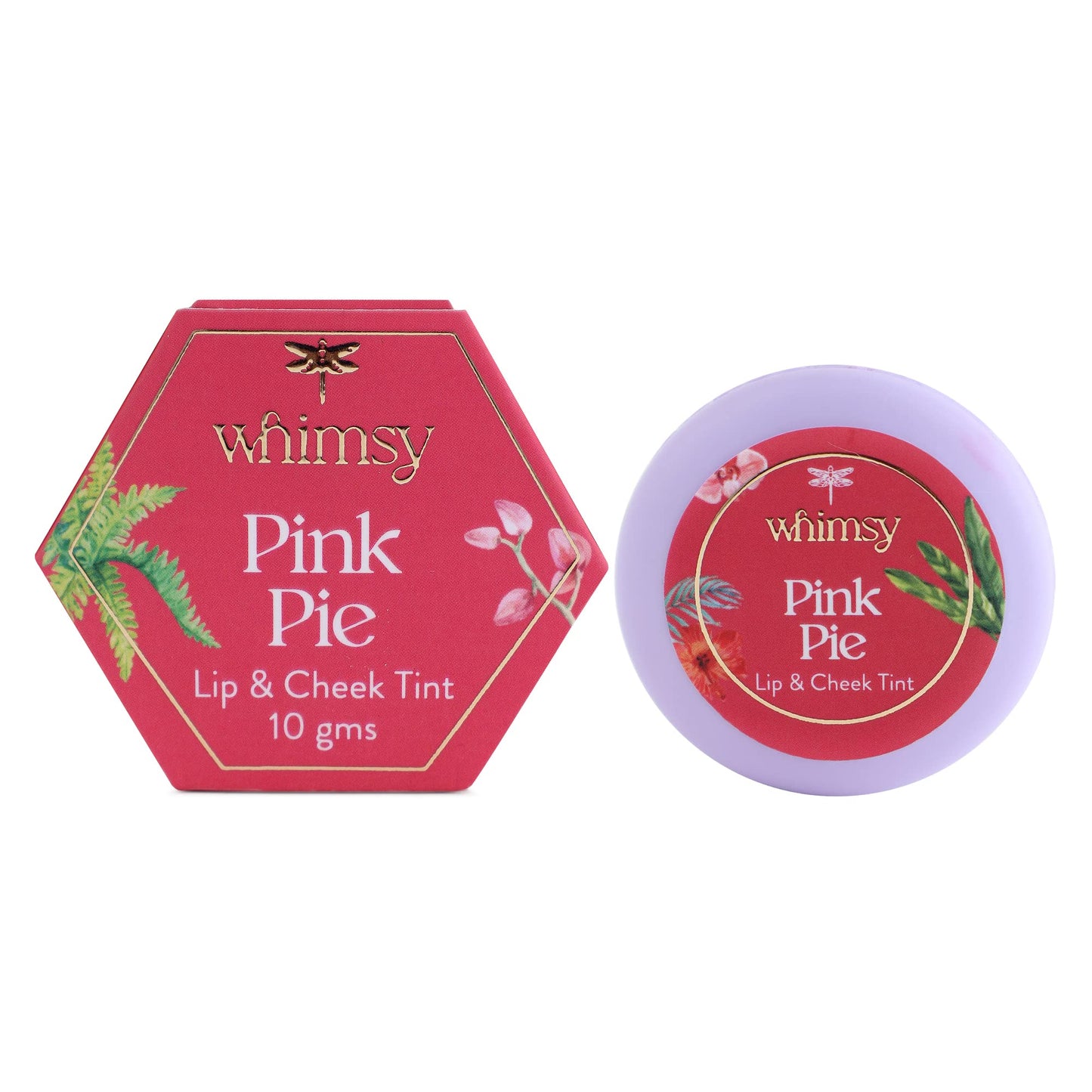 Whimsy Lip Cheek Tint Combo - Set of 3 - Red Dew, Pink Pie, Coral Wave