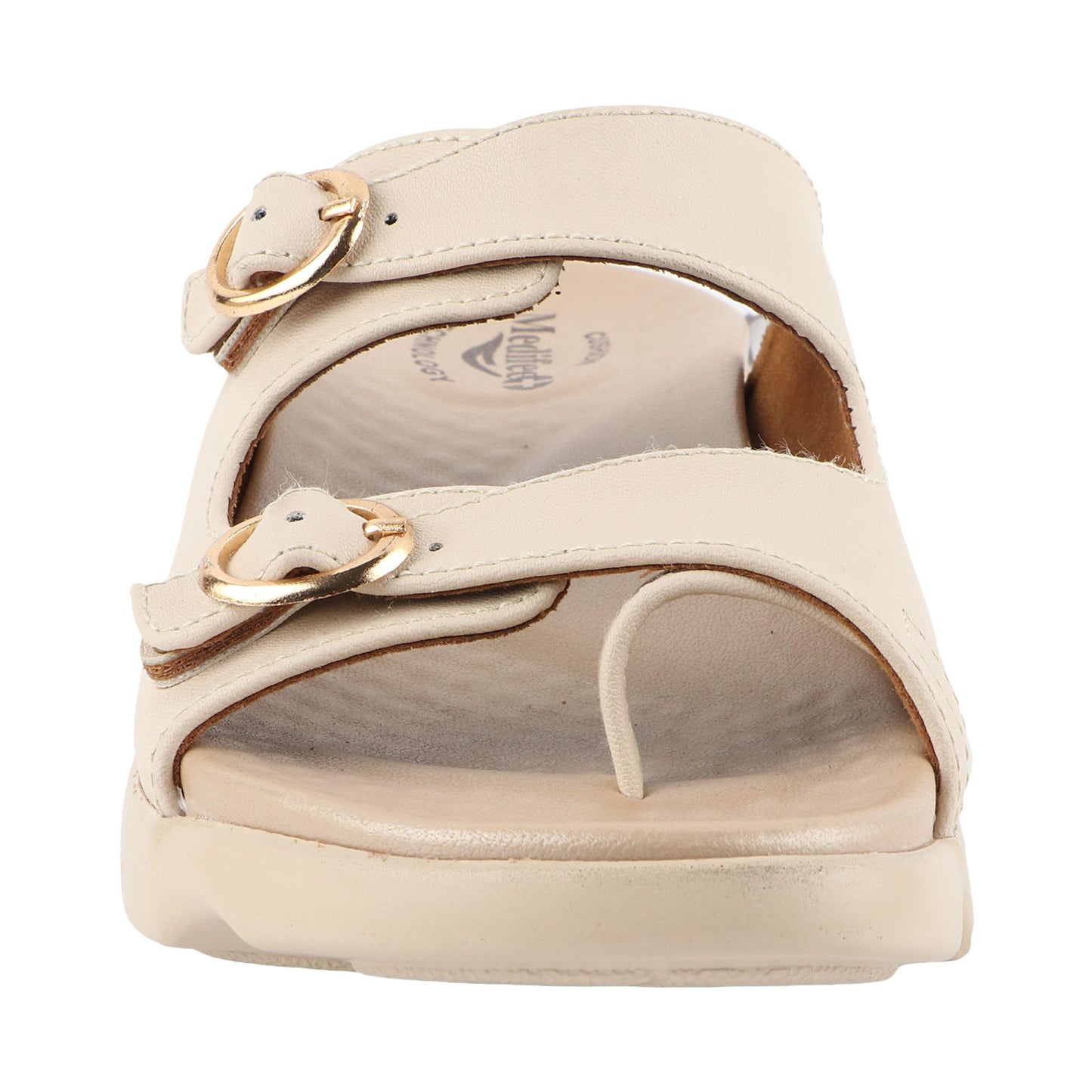 Medifeet Women's Arizona Sandals (Cream, Numeric_8)