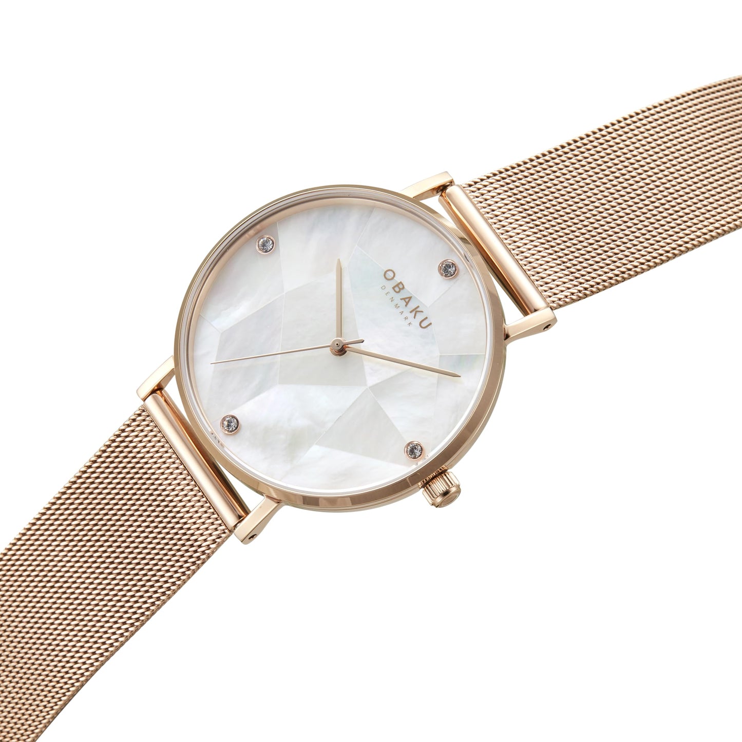 Obaku Analog White Dial Women's Watch-V268LXVWMV