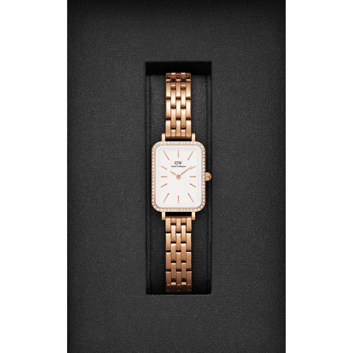 Daniel Wellington Women Analogue White Square Dial Watch- DW00100672K