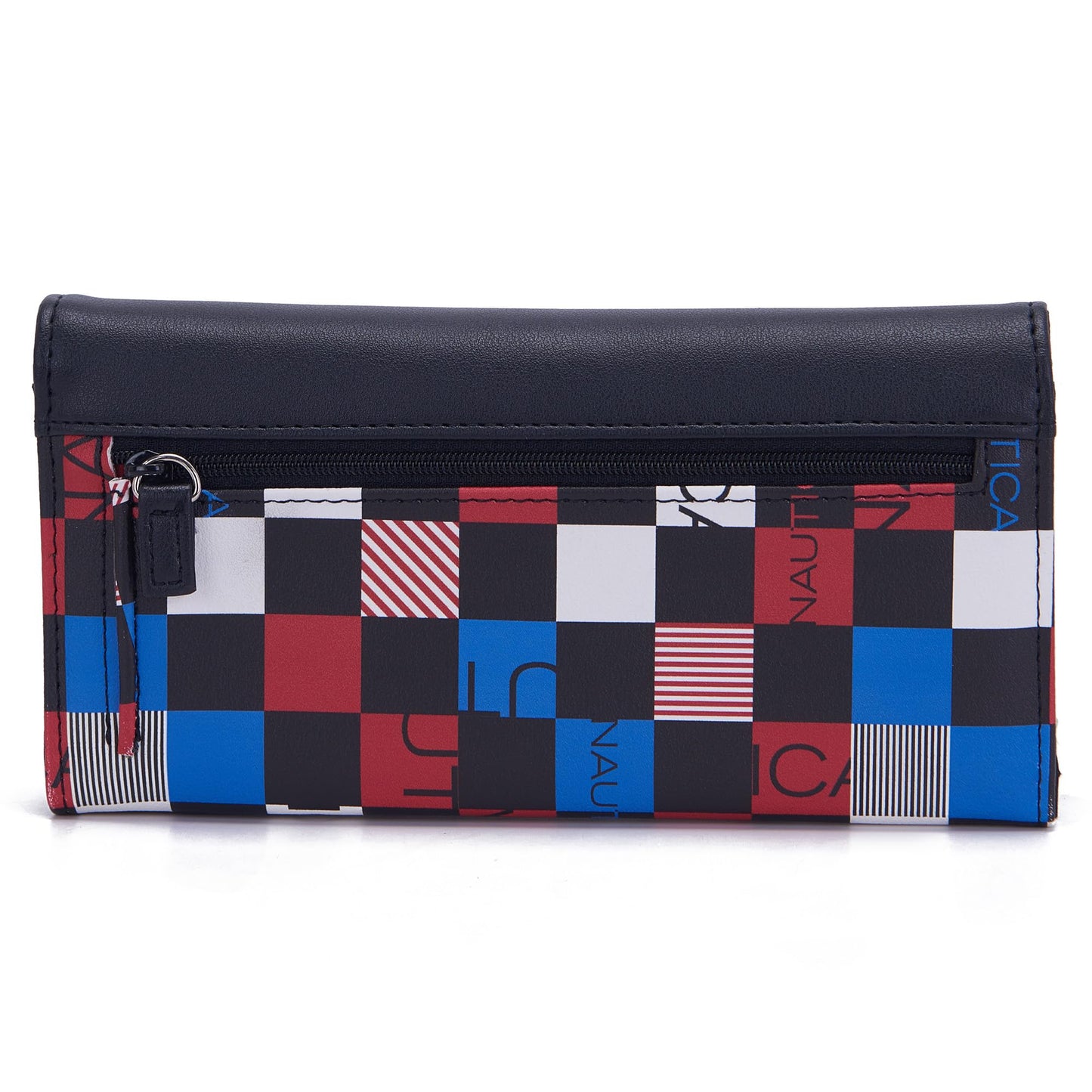 NAUTICA Money Manager RFID Women’s Wallet Clutch Organizer, Black Multicolour