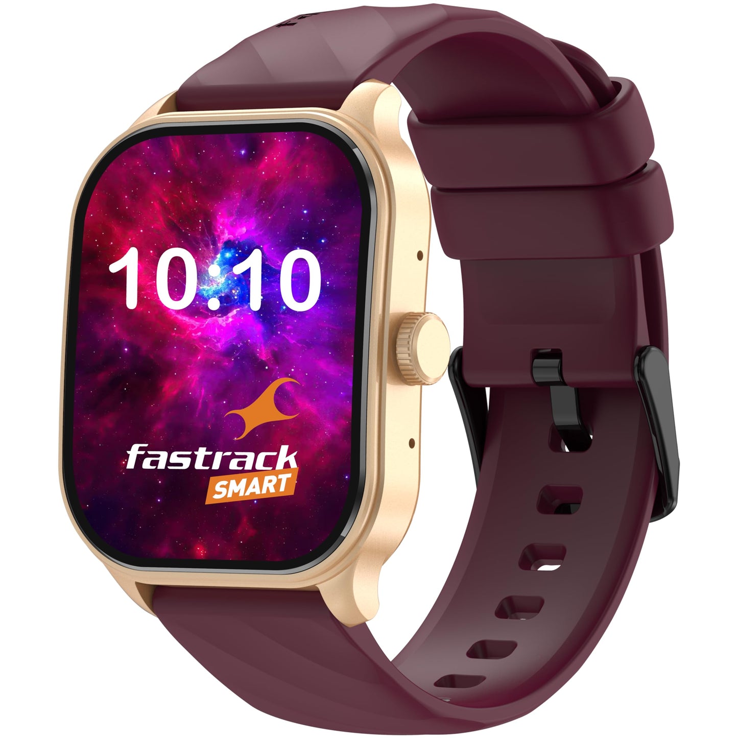 Fastrack FS1 Pro Smartwatch|World’s First 1.96" Super AMOLED Arched Display with Highest Resolution of 410x502|SingleSync BT Calling|NitroFast Charging|110+ Sports Modes|200+ Watchfaces