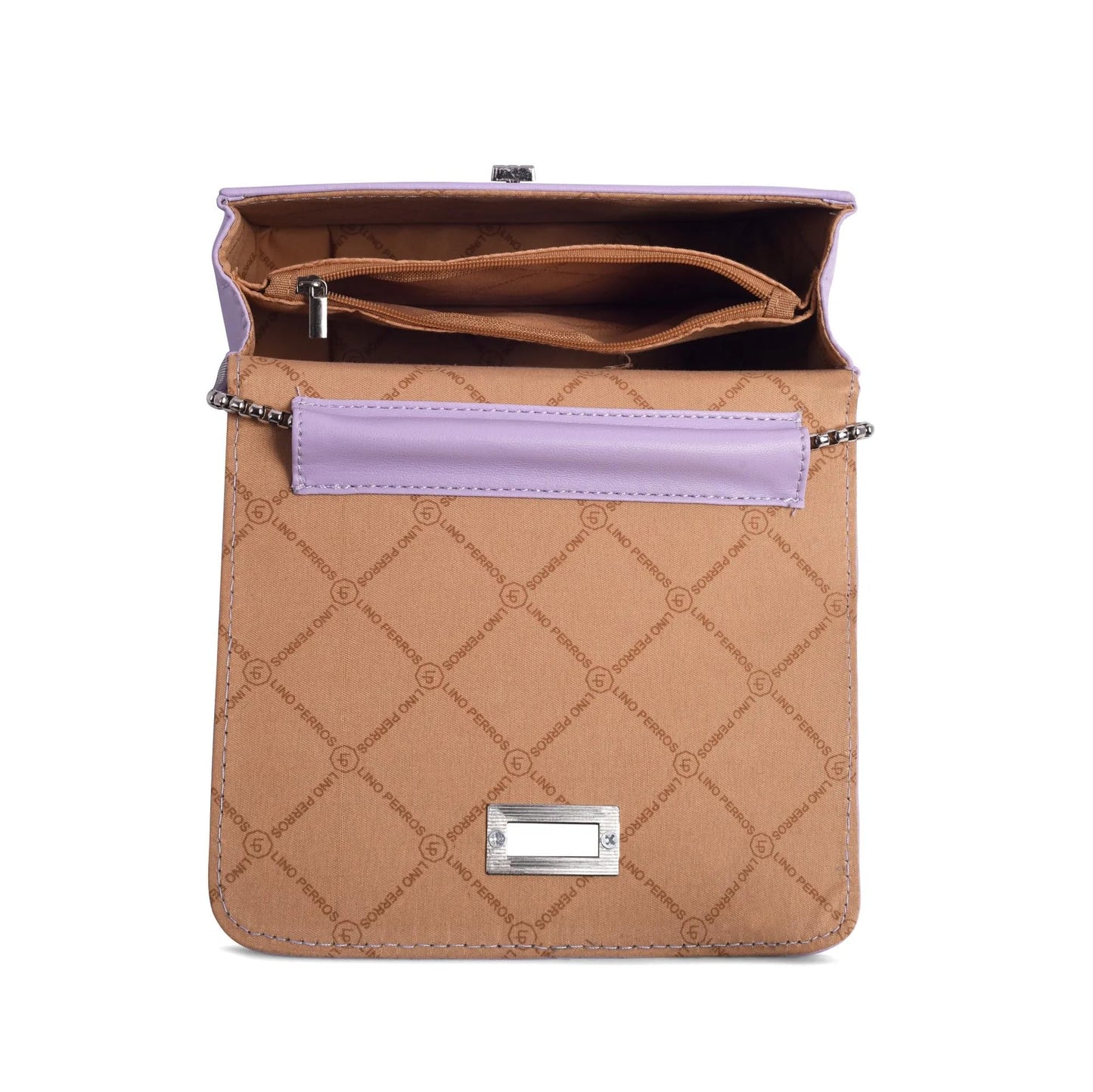 Lino Perros Womens Quilted Lavender Hand Bag