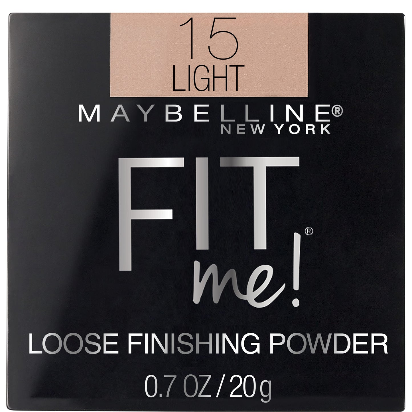 Maybelline New York Face Studio Master Chrome Metallic Highlighter, Molten Gold, 6.7G & New York Fit Me Loose Finishing Powder, 15 Light, 20G