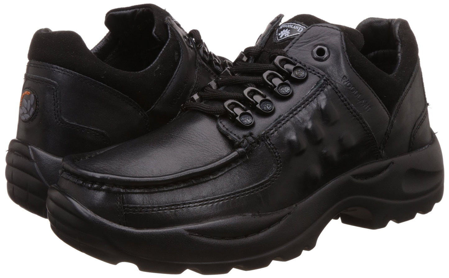 Woodland Men's Black Leather Casual Shoes-8UK (42 EU) (GC 0863110Y15)
