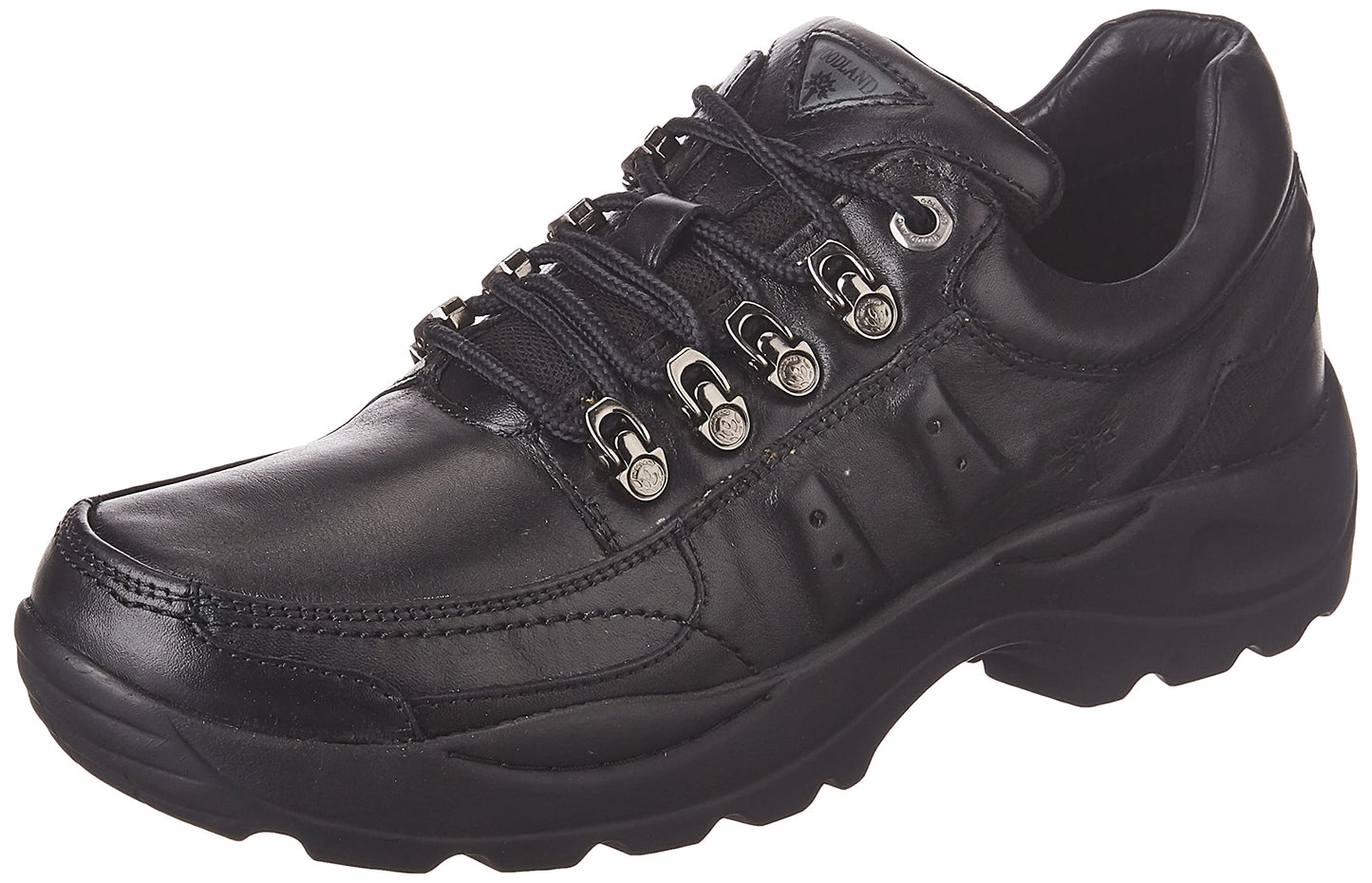 Woodland Men's Black Leather Sneaker (GC 3585119)