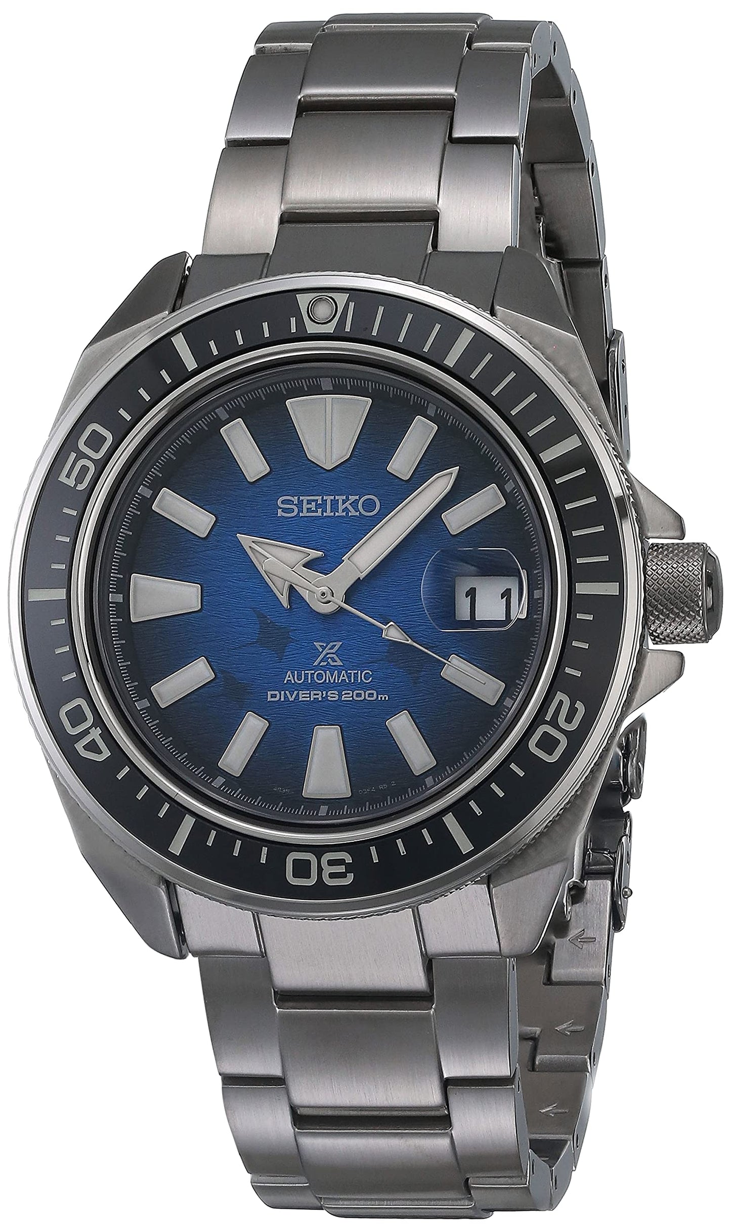 Male Blue Analog Stainless Steel Automatic Watch