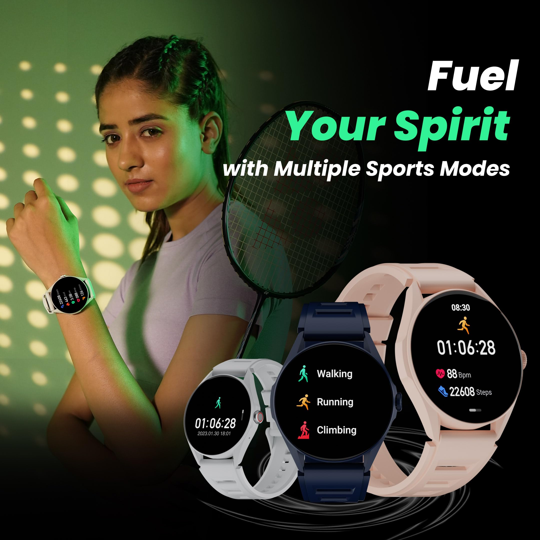 Black Rectangular T55 Plus Smartwatch With Calling Function And Much More,  For Daily, 40 Gm at Rs 950 in Indore