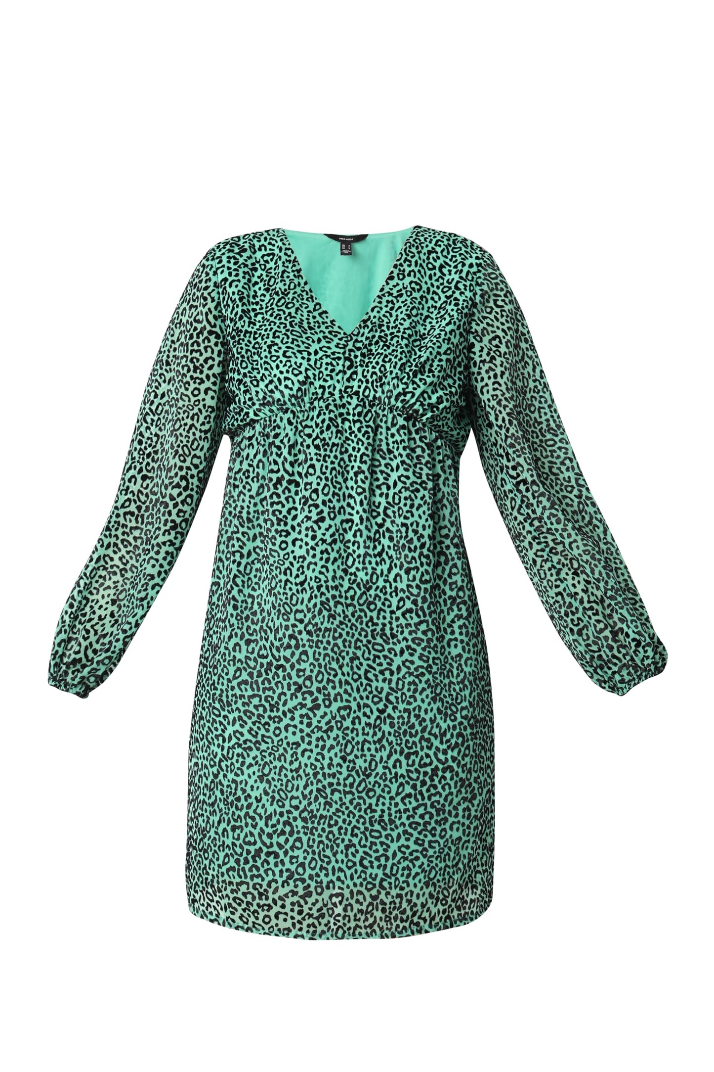 VERO MODA Women's Viscose A-Line Above The Knee Dress (Holly Holly Green)