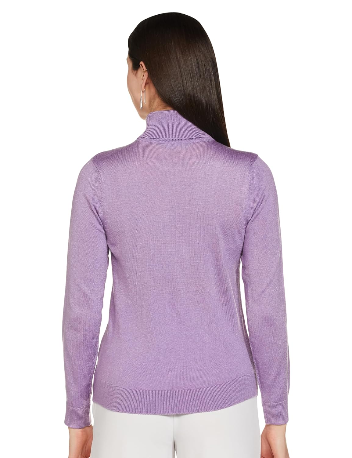 Van Heusen Women's Acrylic Modern Sweater (Lilac)