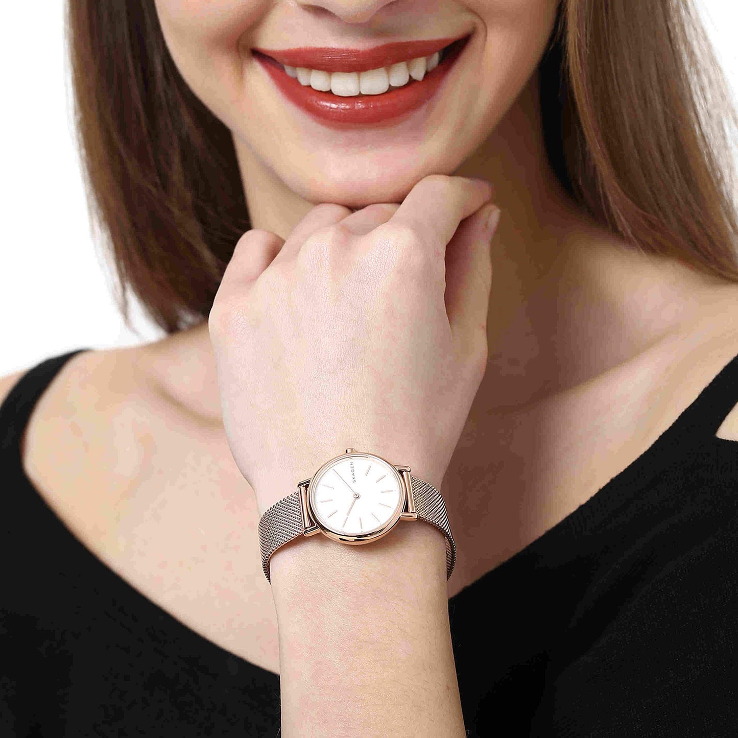 Skagen Analog White Dial Women's Watch